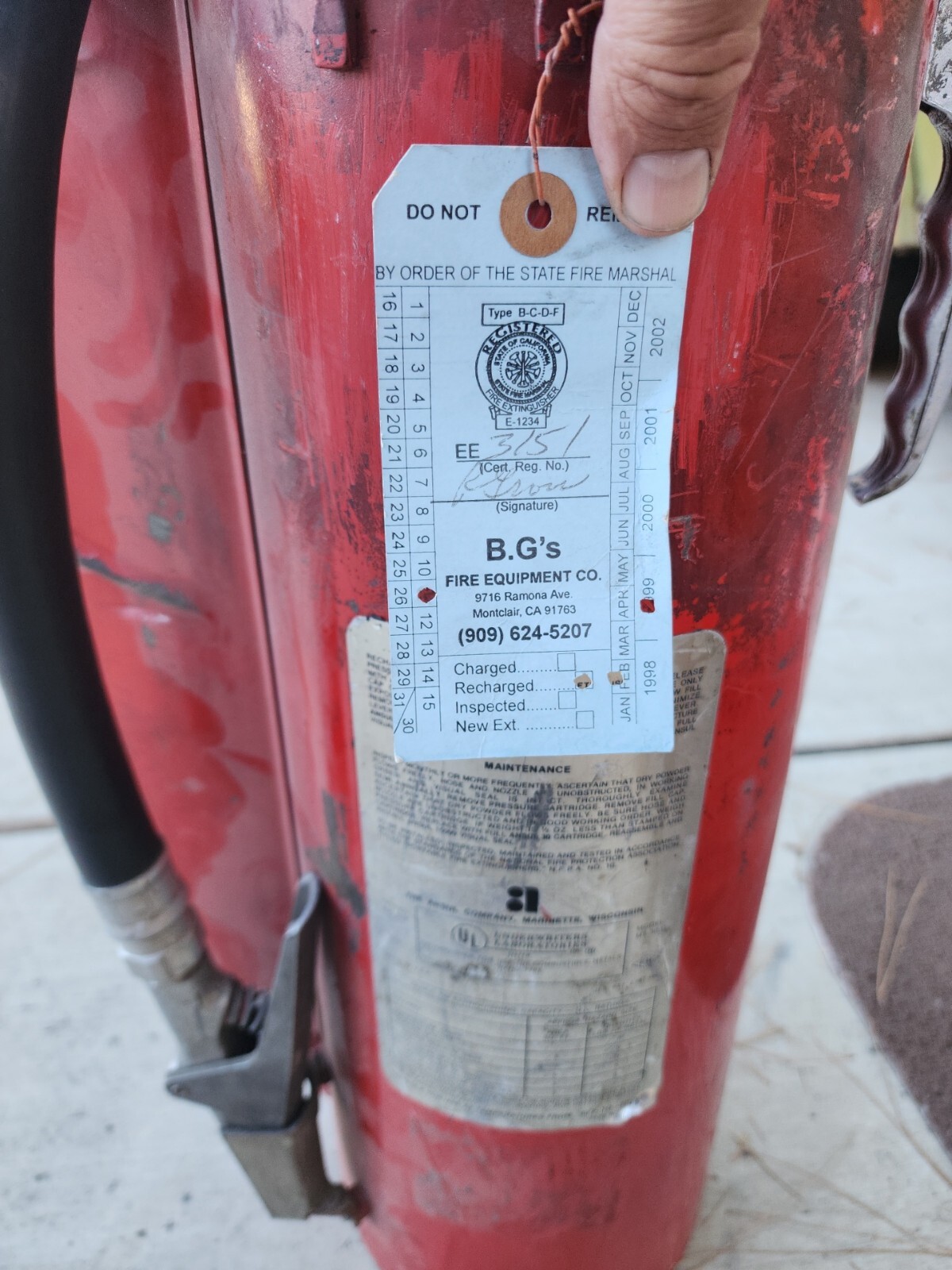 ANSUL 30LB CLASS D FIRE EXTINGUISHER. BLACK POWDER. FOR SPECIALIZED
