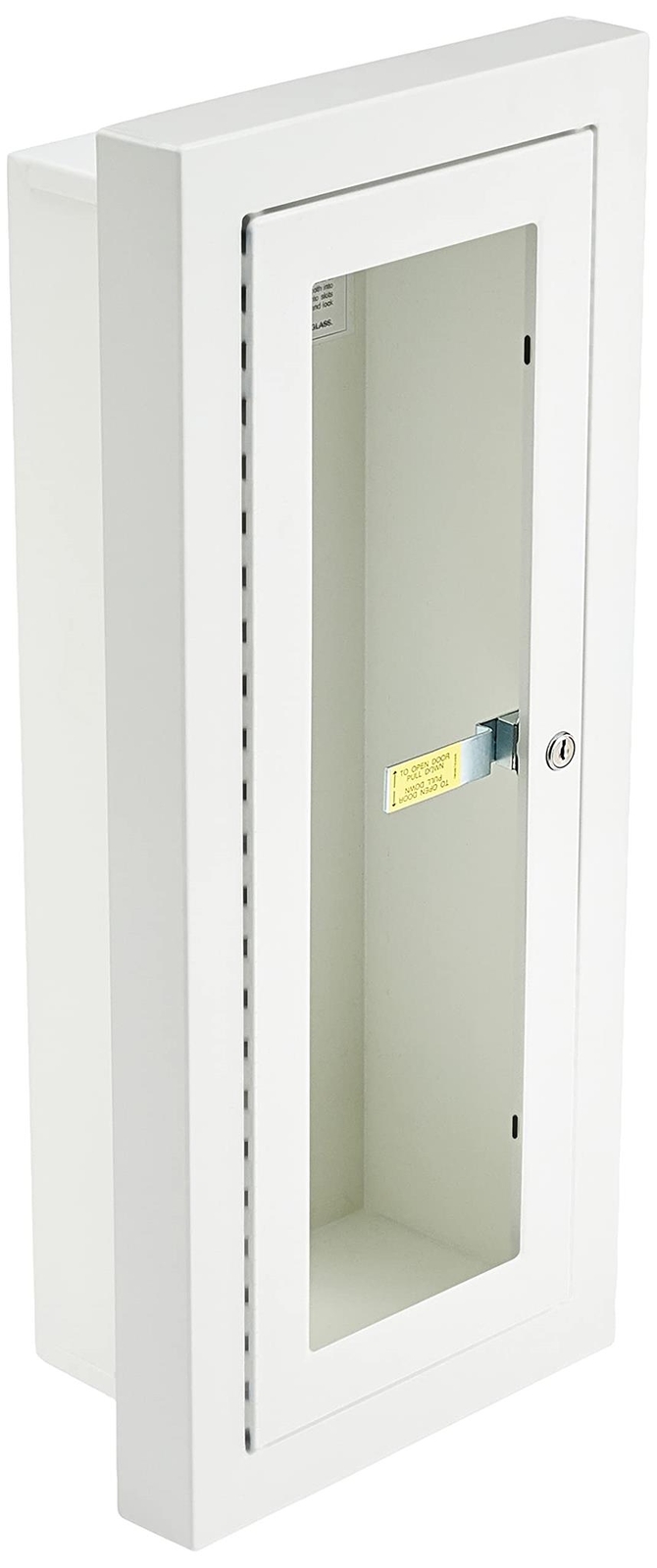Kidde Semi-Recessed 10-Pound Fire Extinguisher Cabinet with Lock | Model 468047