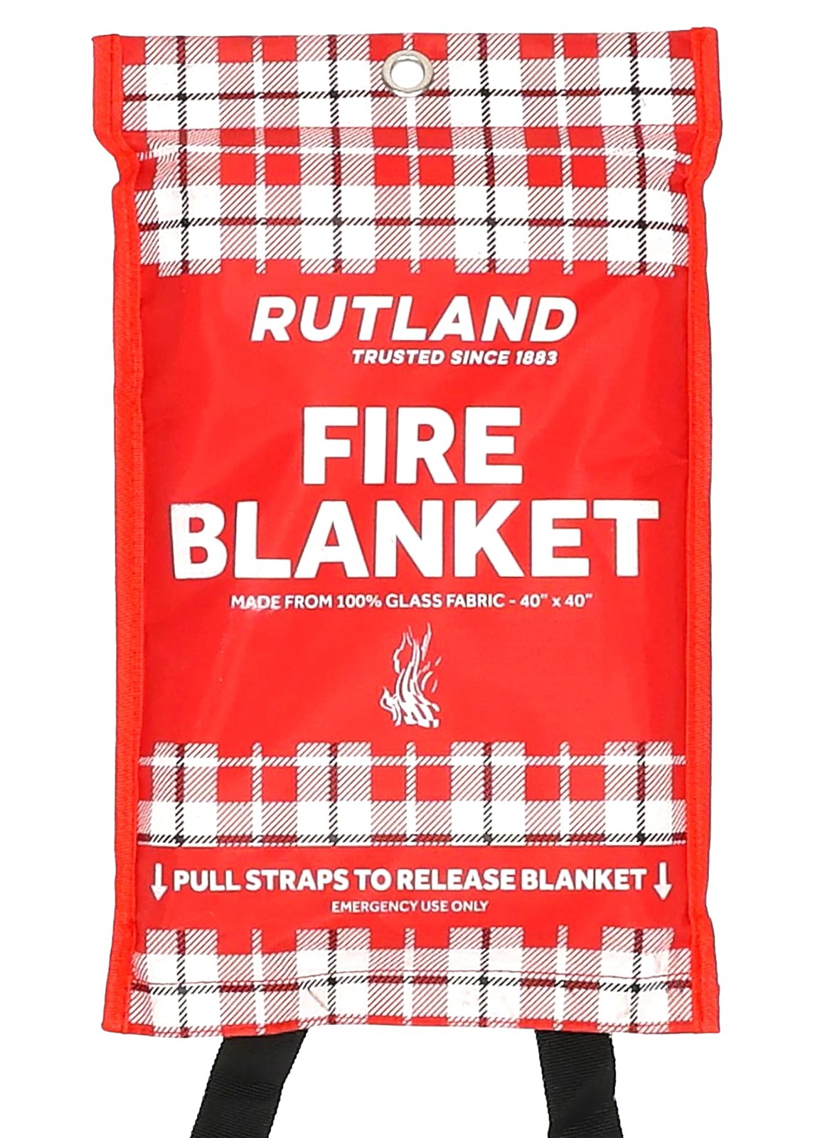 Rutland Fire Blanket for Home and Kitchen Emergency – 1 Pack, 40″ x 40″ – Fib…