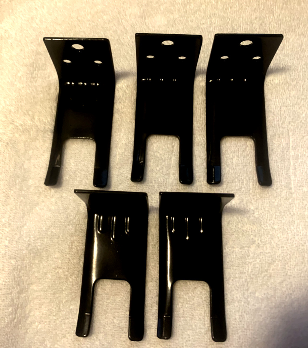 🔥🧯NEW 5 LOT FORK STYLE WALL MOUNT 5-20lb. SIZE FIRE EXTINGUISHER BRACKET-BLACK
