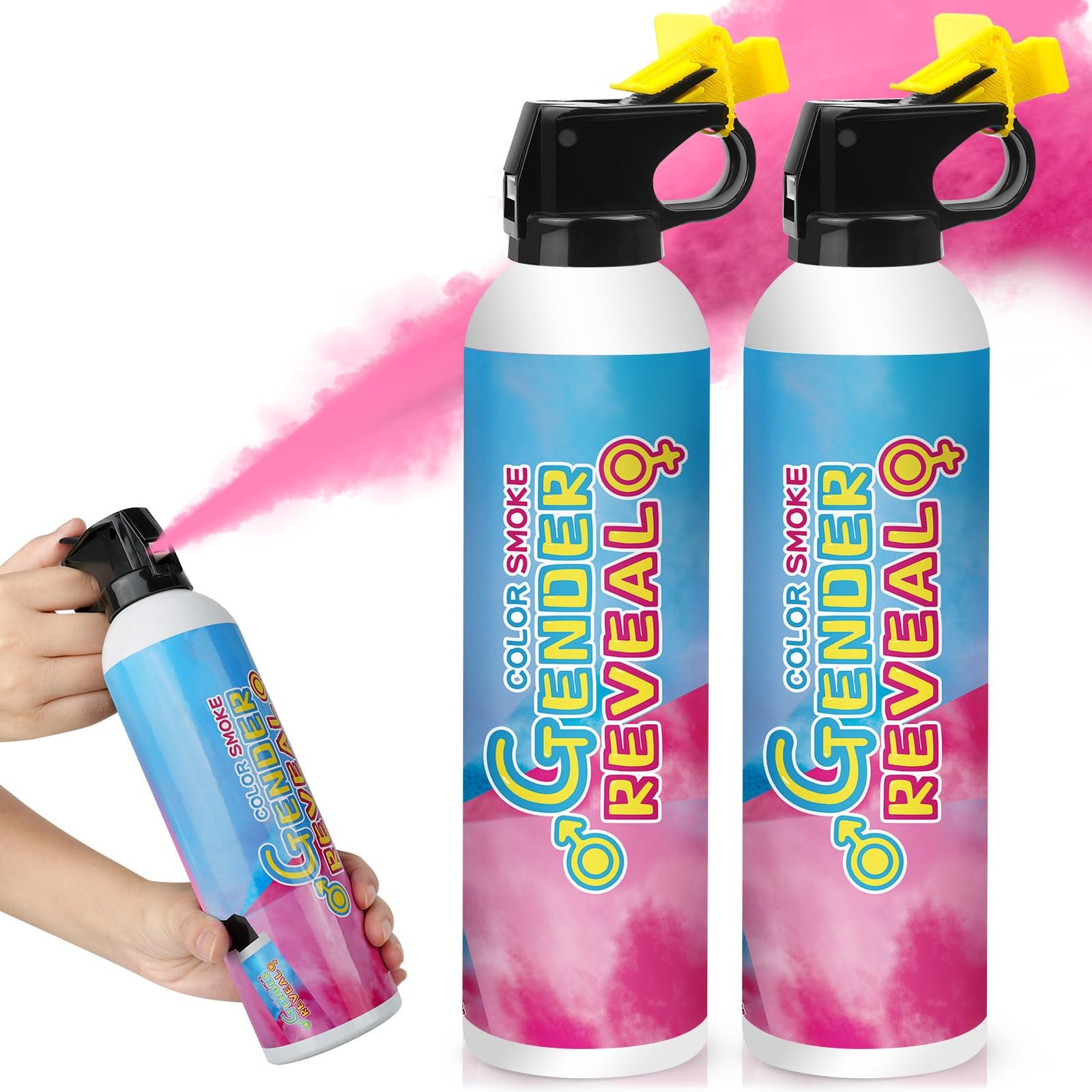 Gender Reveal Fire Extinguisher 2 Packs, Gender Reveal Ideas, Baby Girl Revea…
