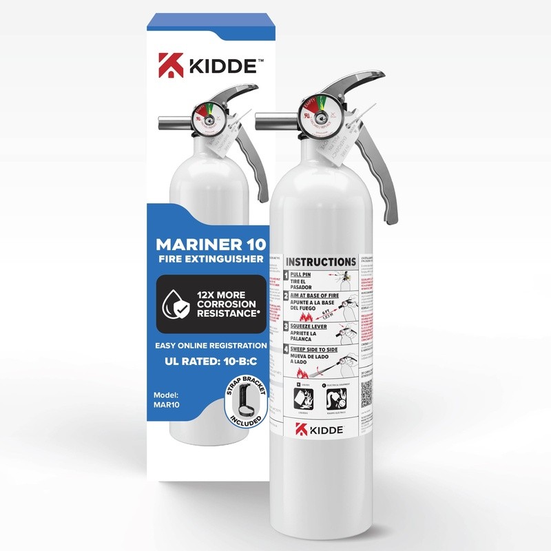 Marine Fire Extinguisher Boats 10BC USCG Approved All Metal Construction Safety