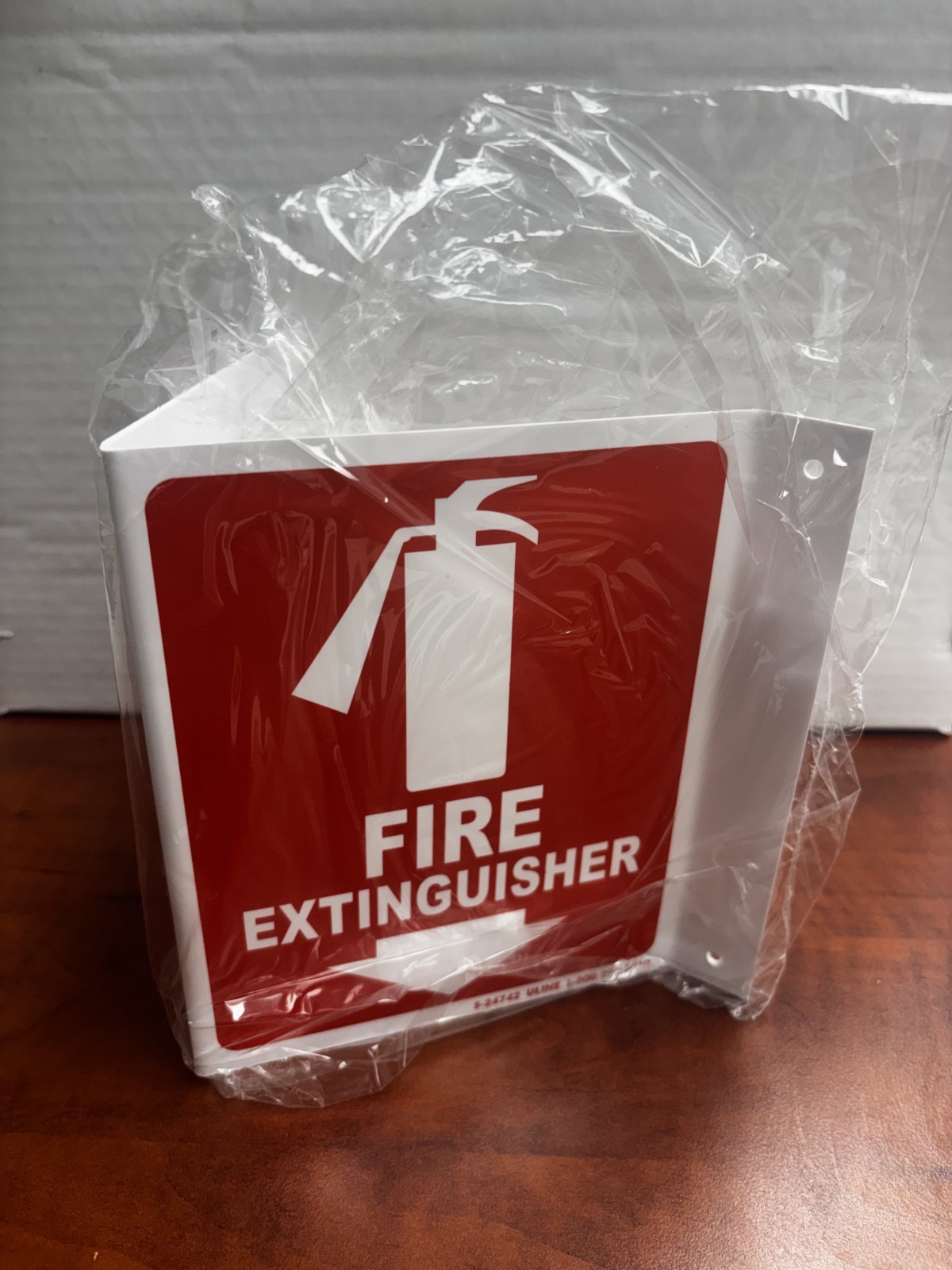 Set of Fire Extinguisher Signs (5) & Pack of Record Tags (1)