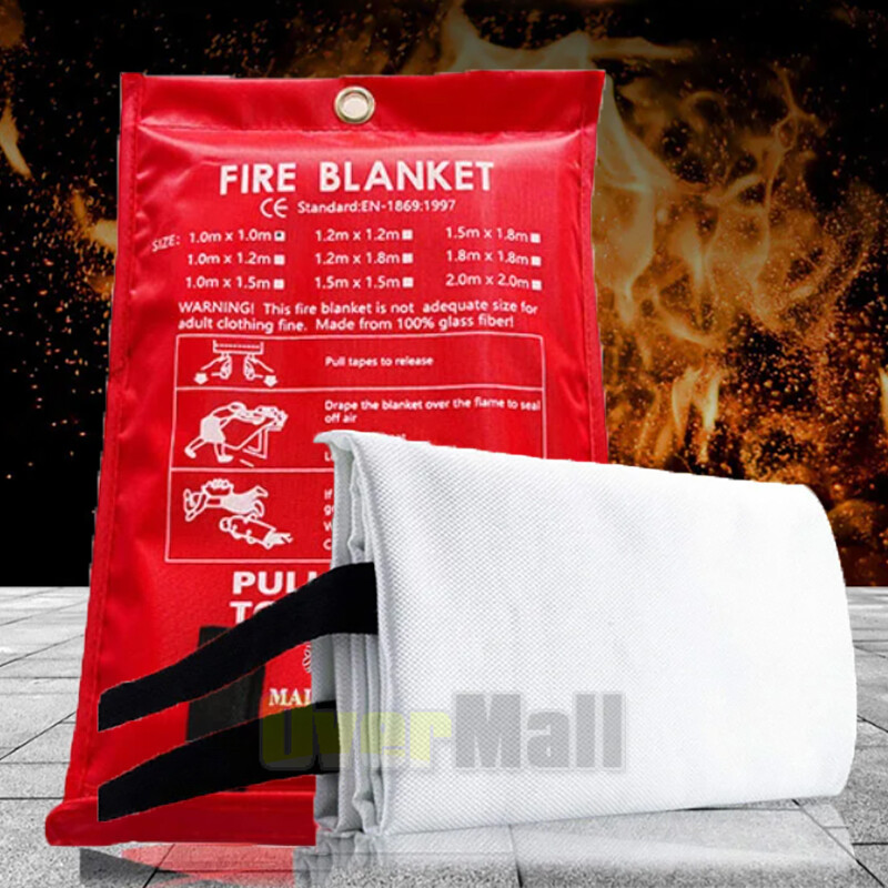 47″X47″ Fire Blanket Emergency for Home Car Fiberglass Fire Suppression Blanket