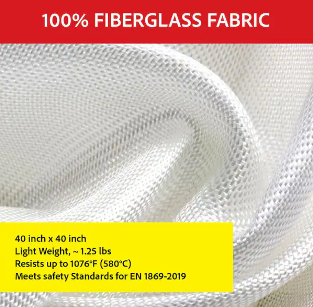 Silverback Fire Blanket 40″x40″ Fireproof Fiberglass Emergency Blanket 4 PackNEW