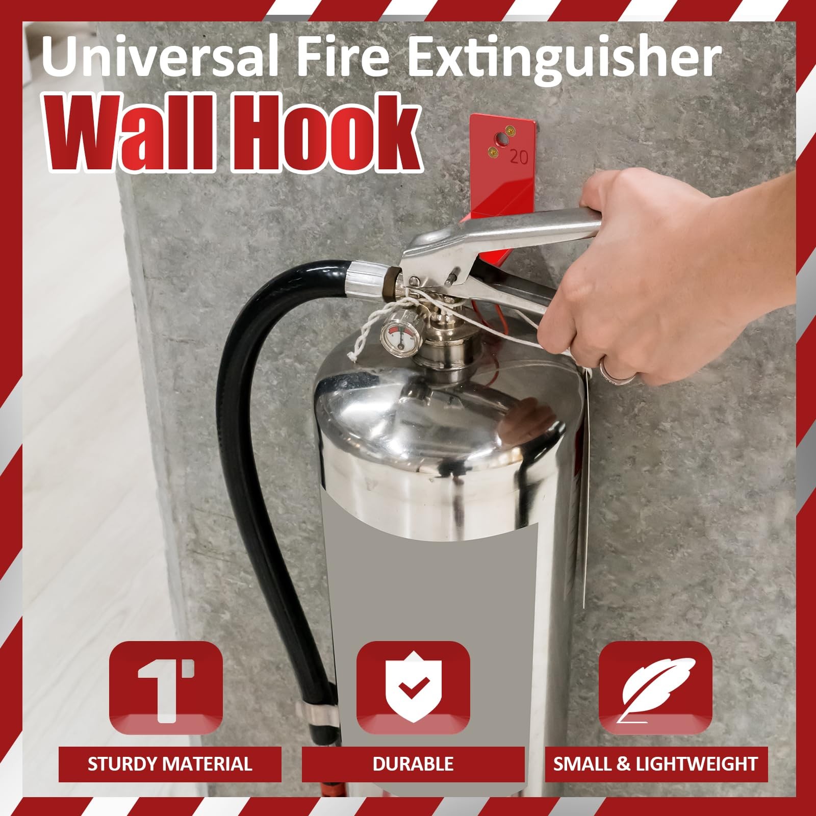 2 Pack Fire Extinguisher Mounts & Brackets, Fire Extinguisher Wall Hook Holde…
