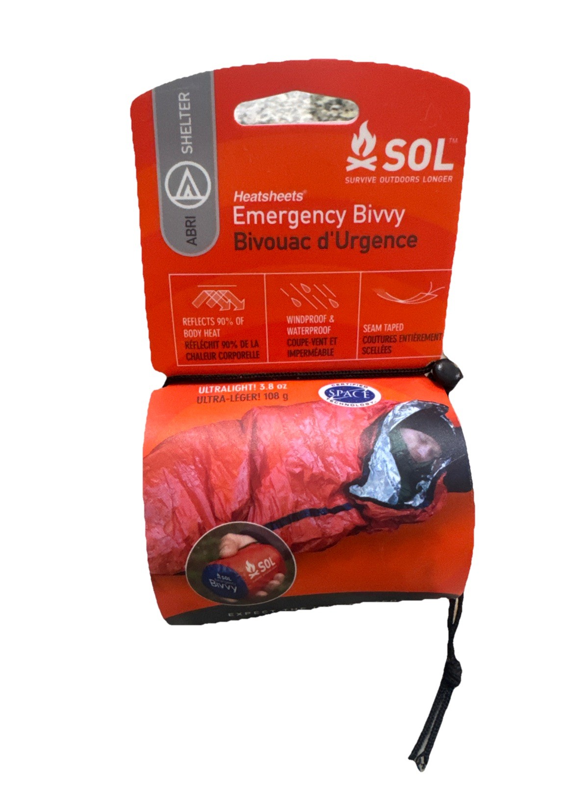 S.O.L. 90 Reflective Lightweight Emergency Bivvy