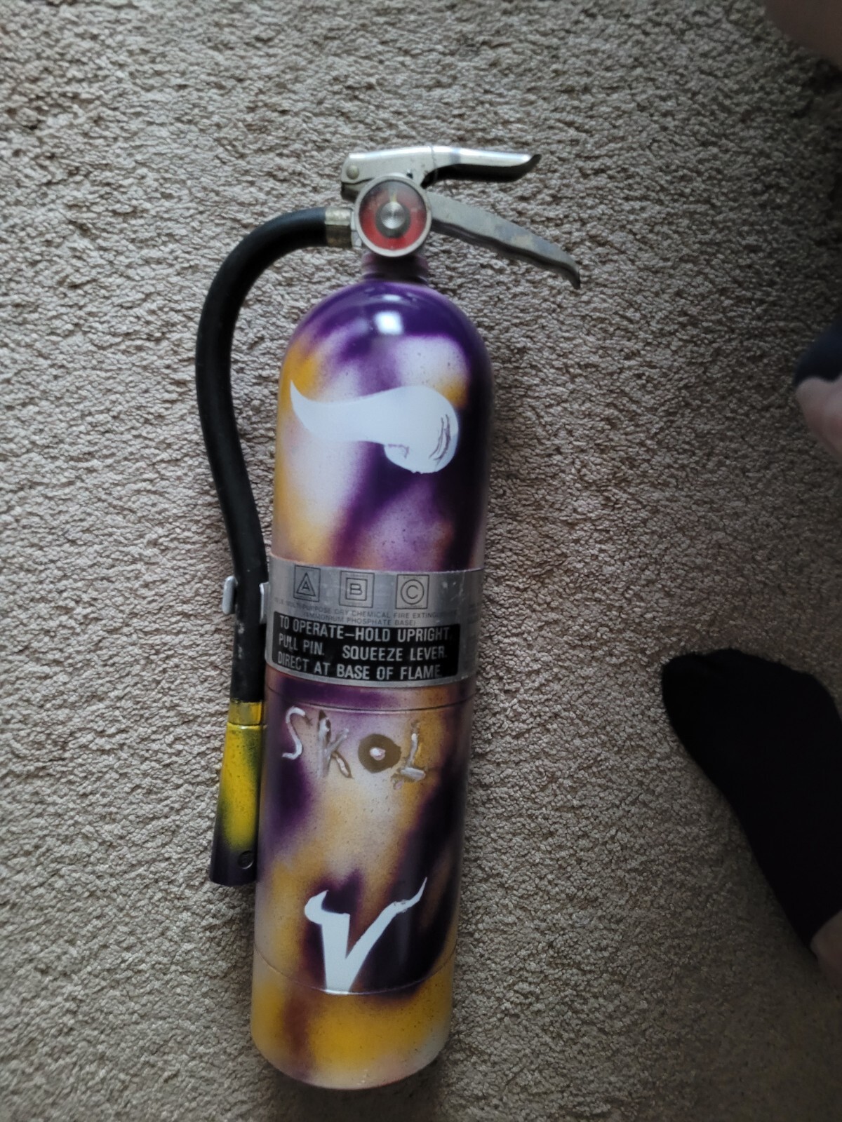 Amerex 10lb abc fire Extinguisher custom (Vikings) EDITION