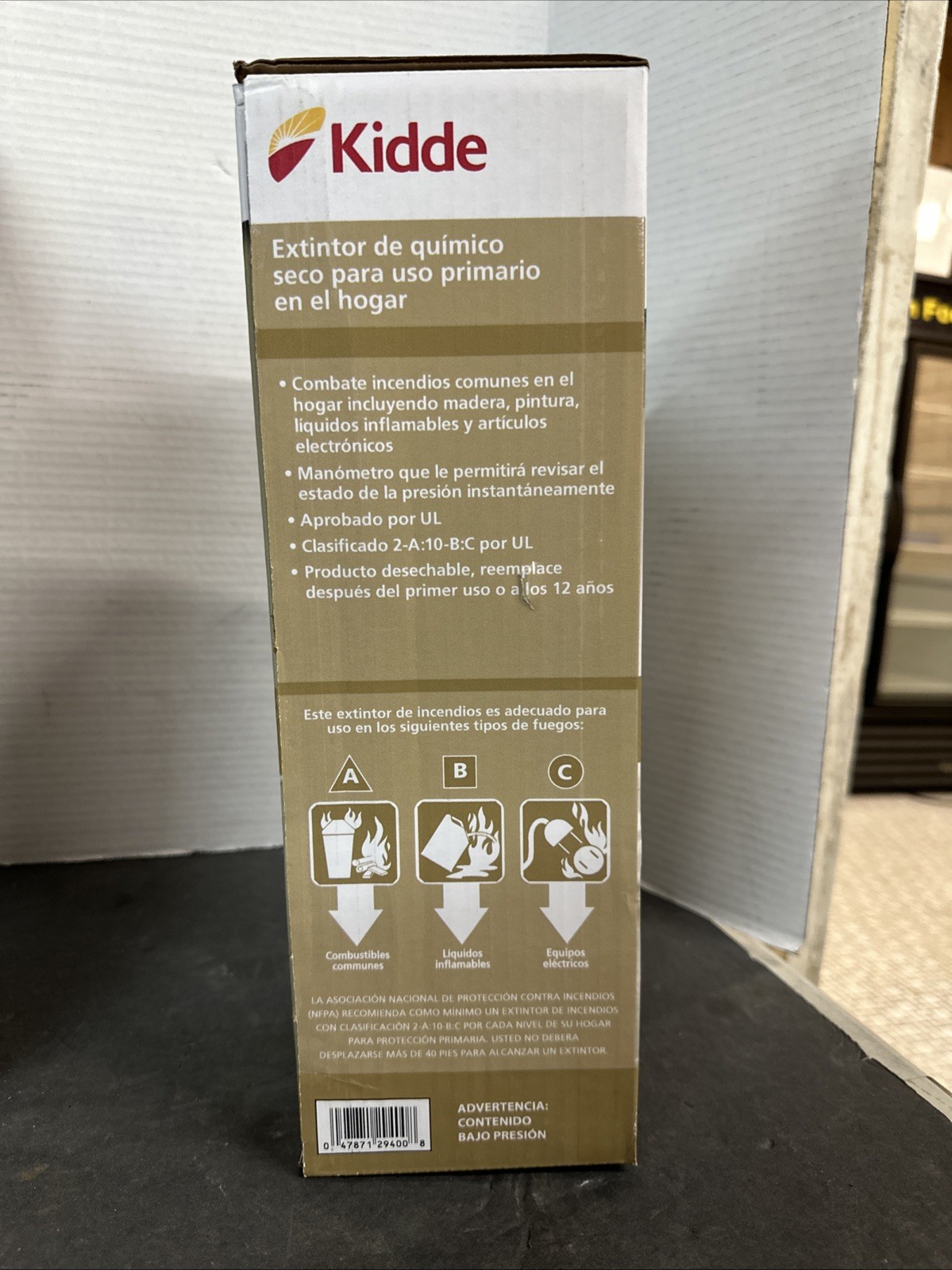 NEW Kidde Primary Use Home Fire Extinguisher 4lbs
