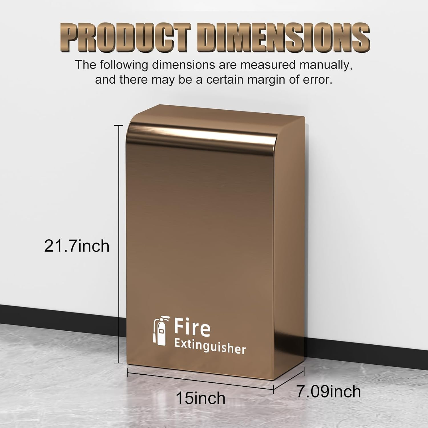 Fire Extinguisher Stainless Steel Cabinet Floor Standing (Rose) | Fire Extinguis
