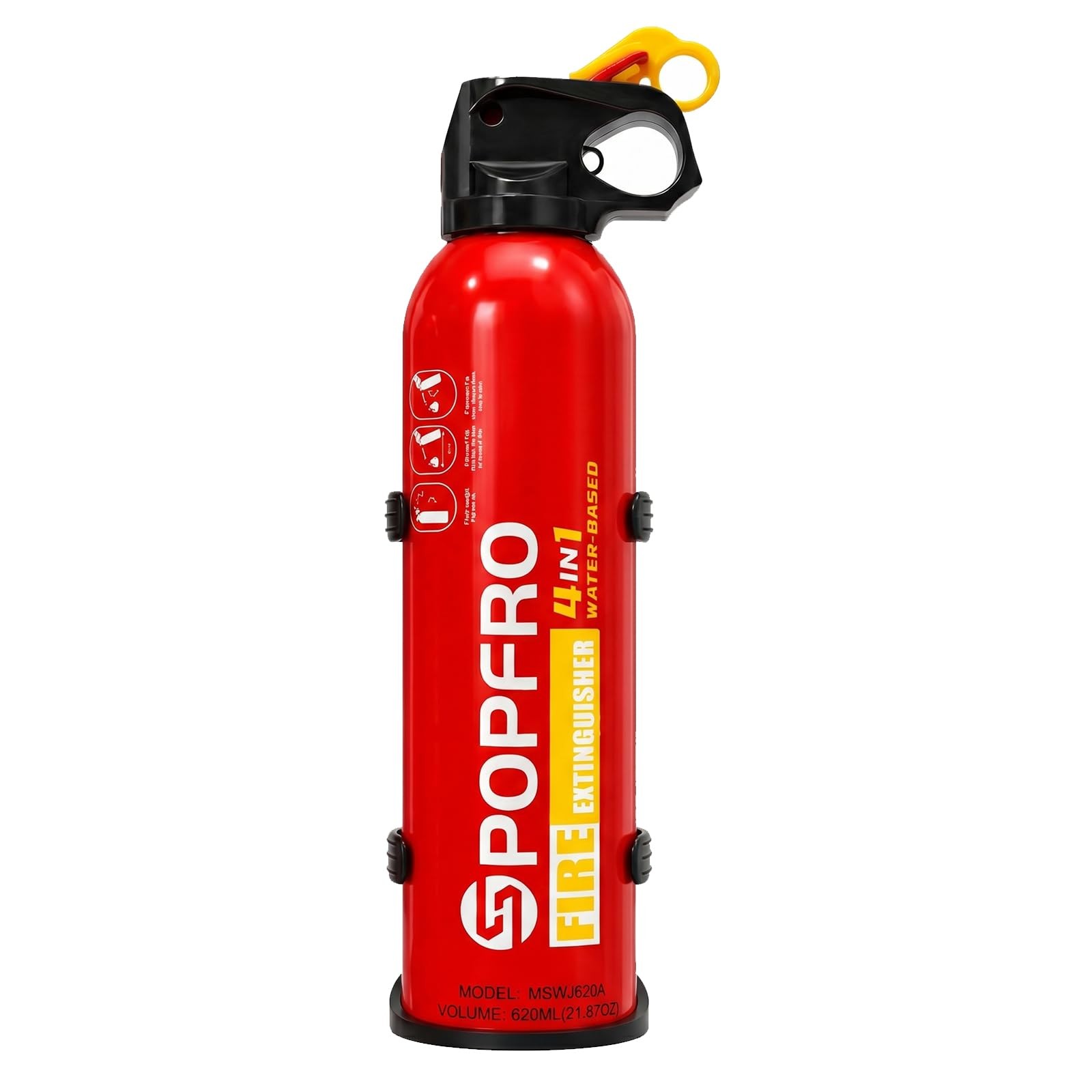 POPFRO Portable Fire Extinguisher | 4-in-1 Small Fire Extinguisher for Home, Gar