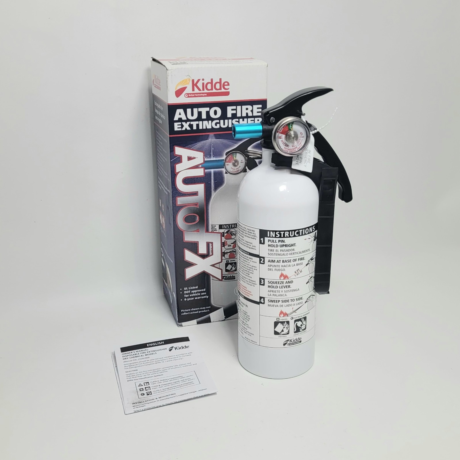 Kidde 408-21006287MTL Auto FX5 Fire Extinguisher Car Truck Racing
