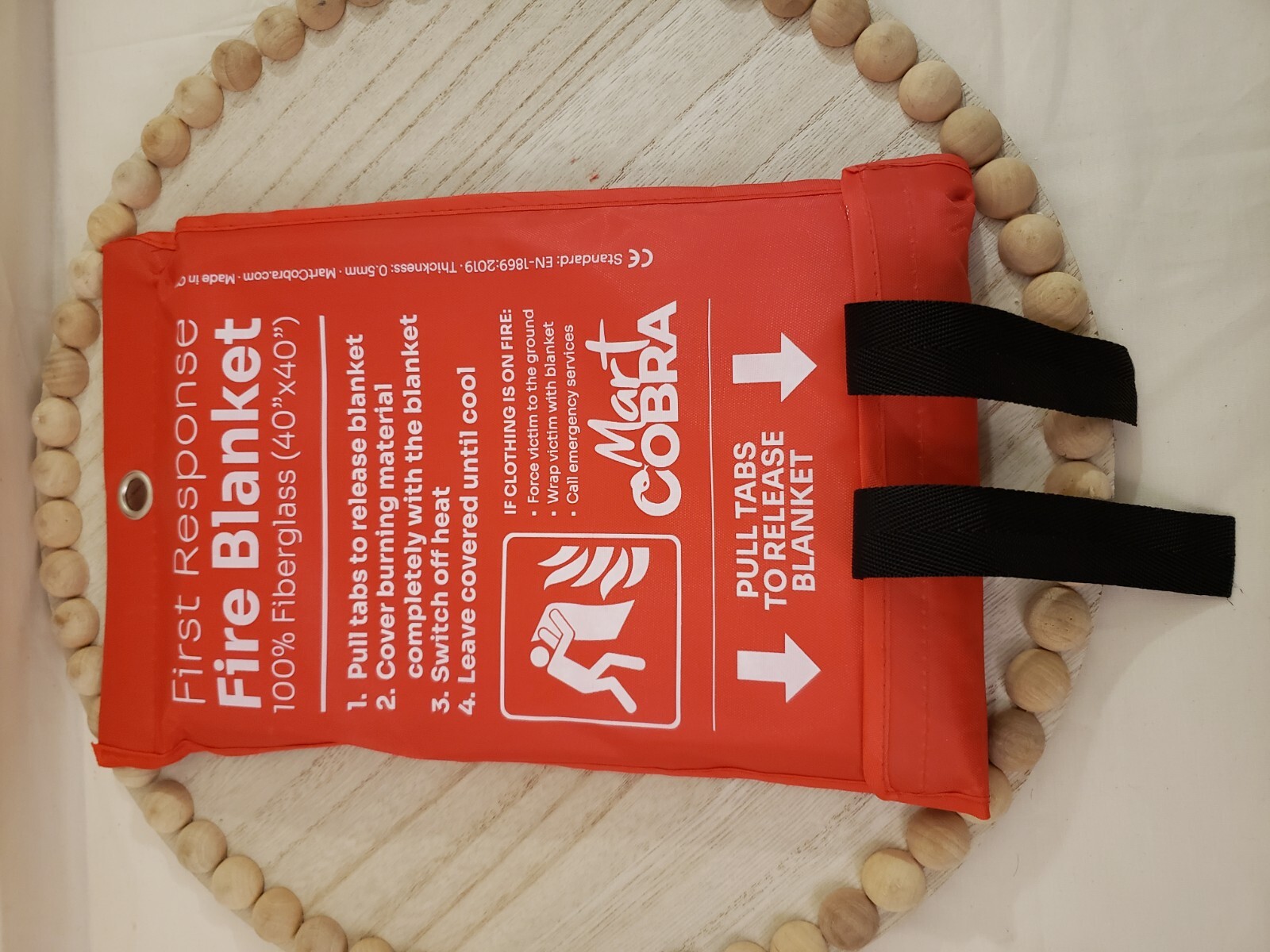 New First Response Fire Blanket Fire Protection – 4 Pack – 40”X40” – Brand New!