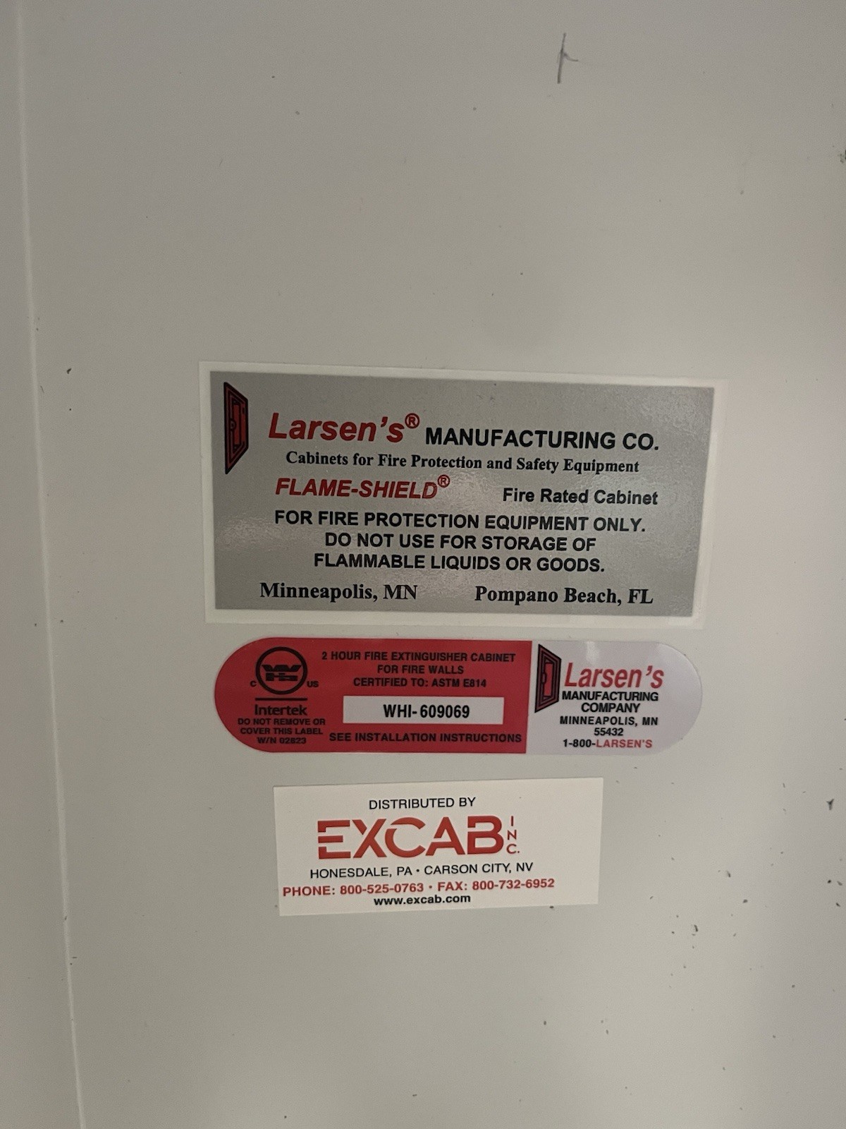 Larsen FS2409-1 Fire Rated Fire Extinguisher Cabinet
