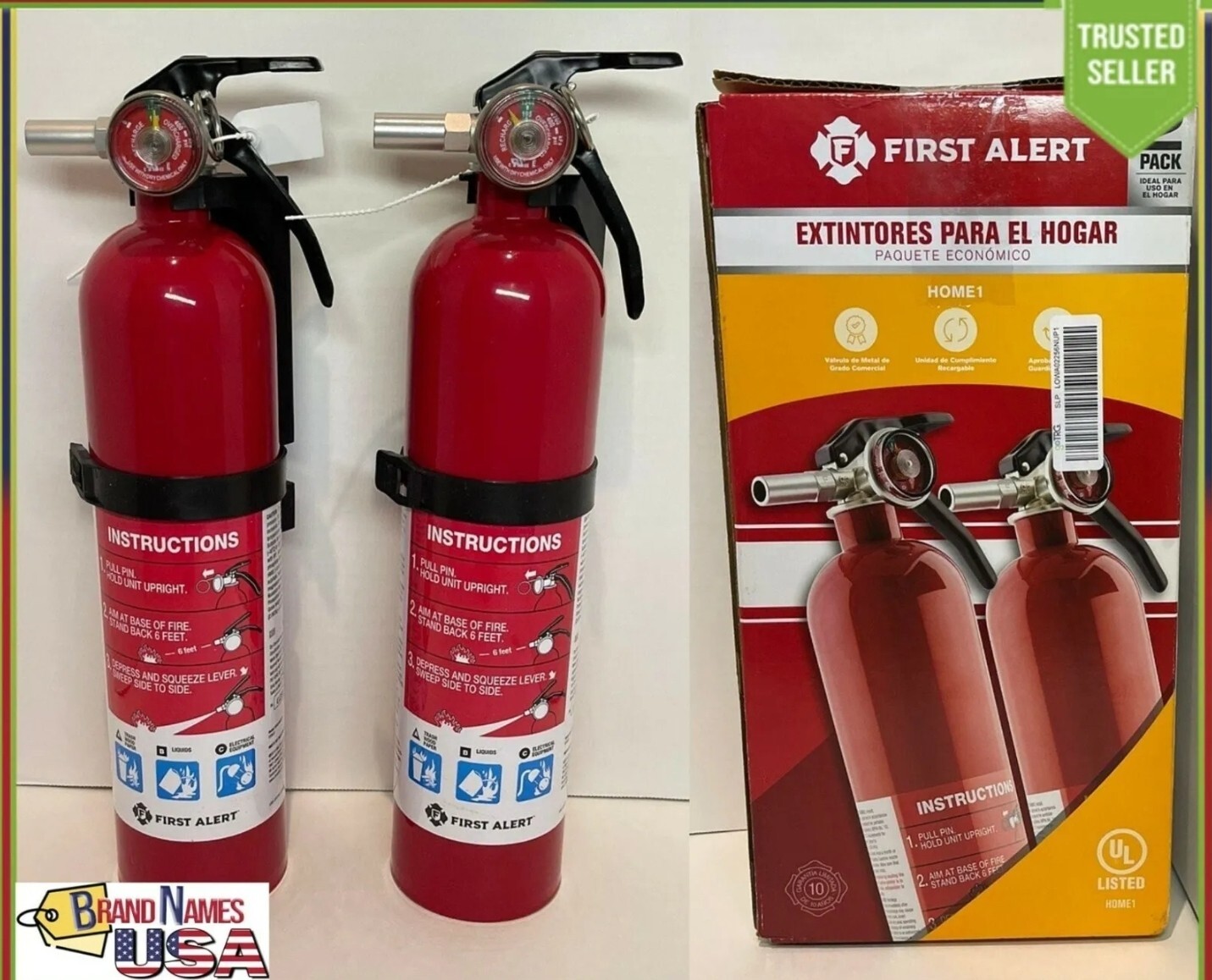 First Alert Home Fire Extinguishers 2 Pack – TOP QUALITY FIRE EXTINGUISHERS