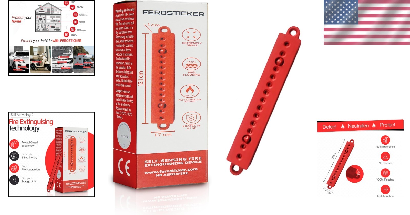 Compact Automatic Fire Extinguisher – Non-Toxic, Maintenance-Free Safety Solu…