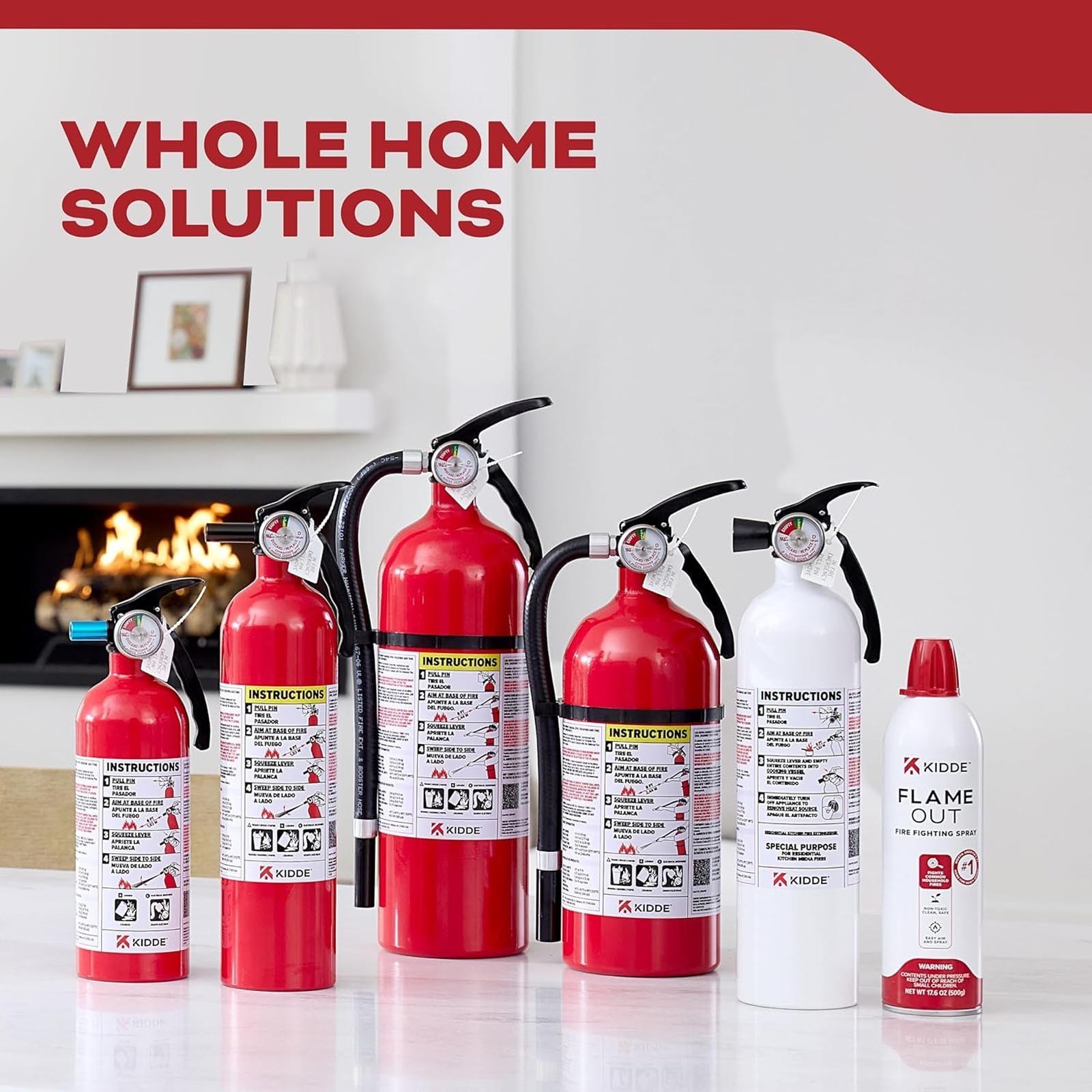 Kidde FA110G Multi Purpose Fire Extinguisher Home Office Dorm Residential 1A10BC