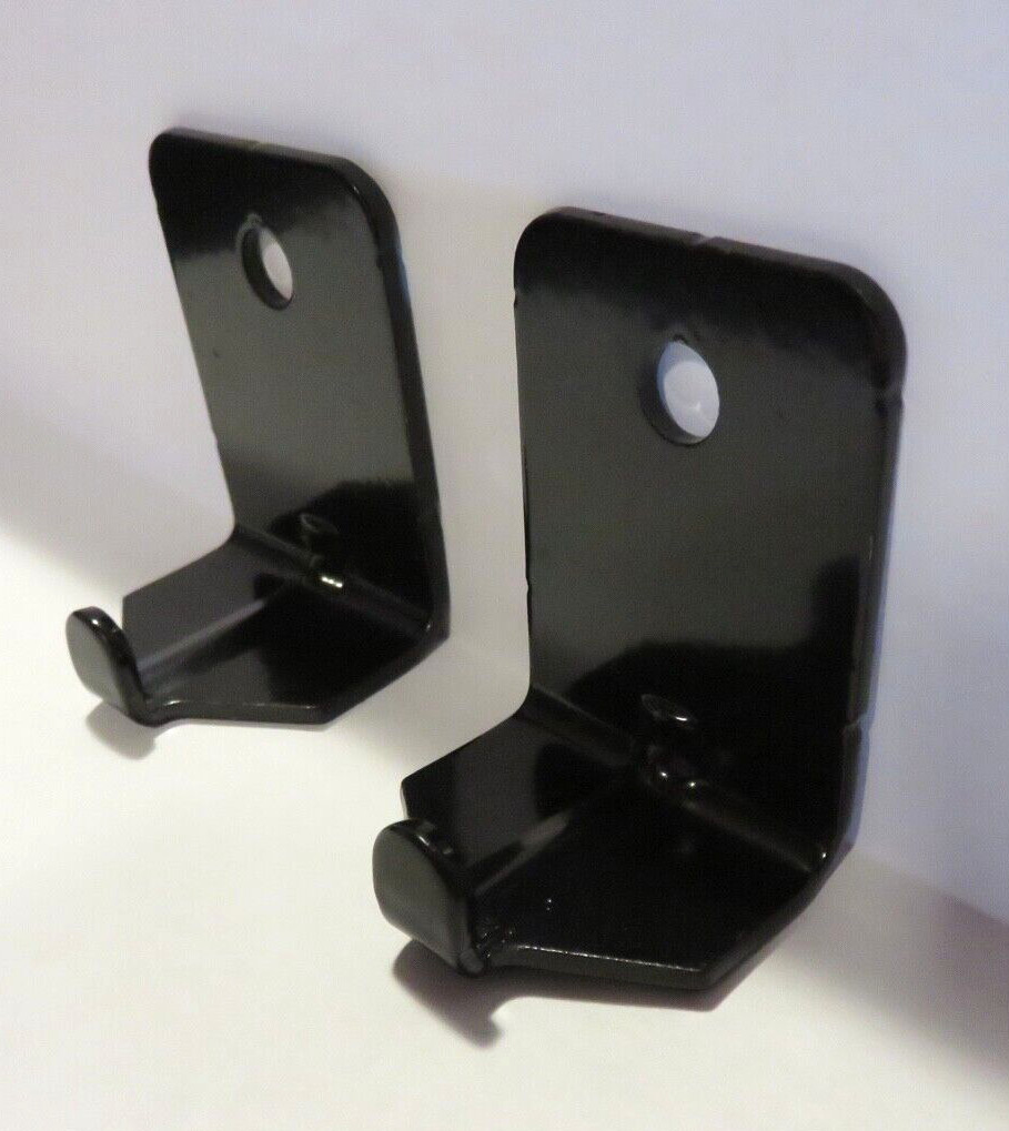 🧯(LOT OF 2)BLACK UNIVERSAL WALL MOUNT 5 & 10 lb SIZE FIRE EXTINGUISHER BRACKET