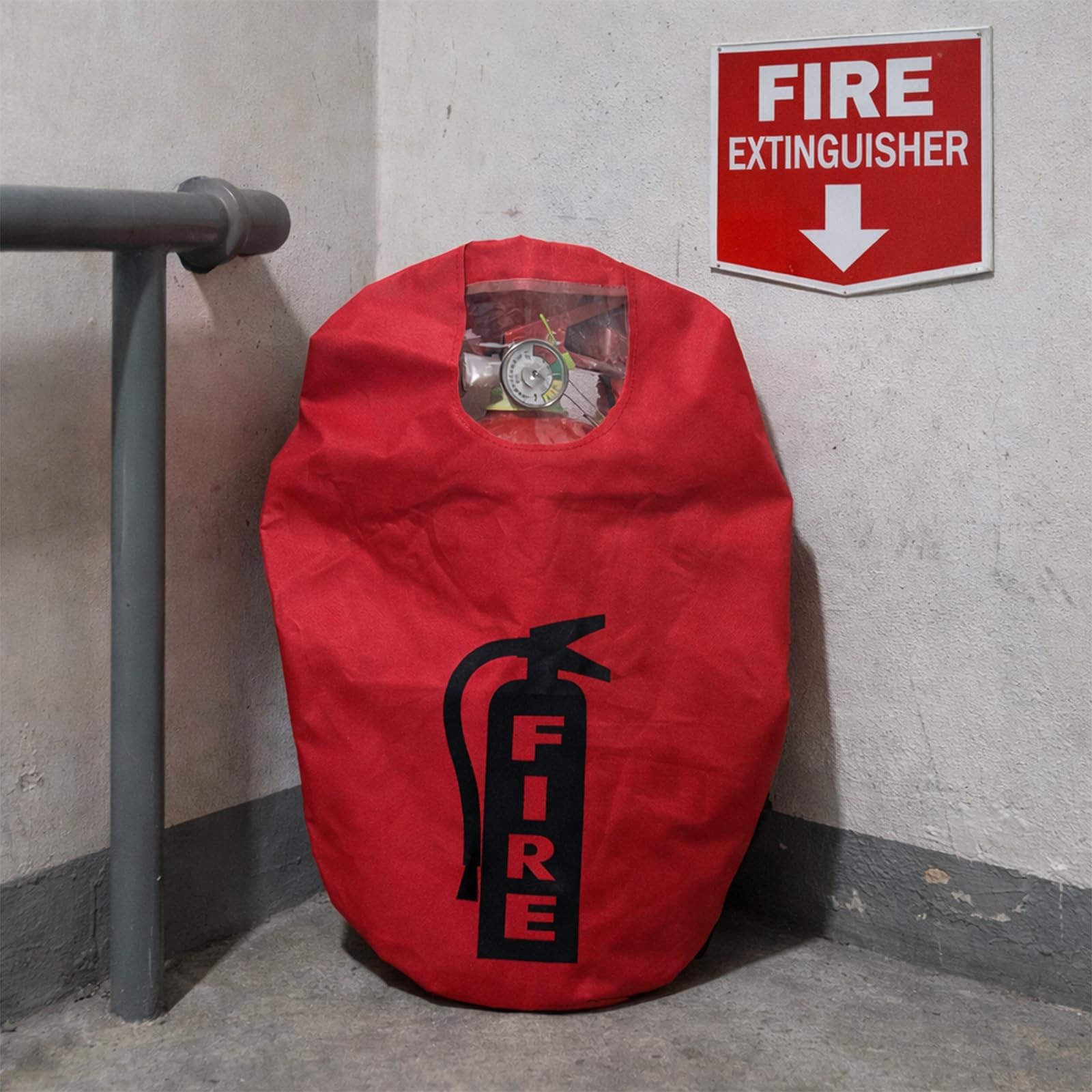 Fire Extinguisher Cover – Heavy Duty Fire Safety Protective Sleeve from scuff…