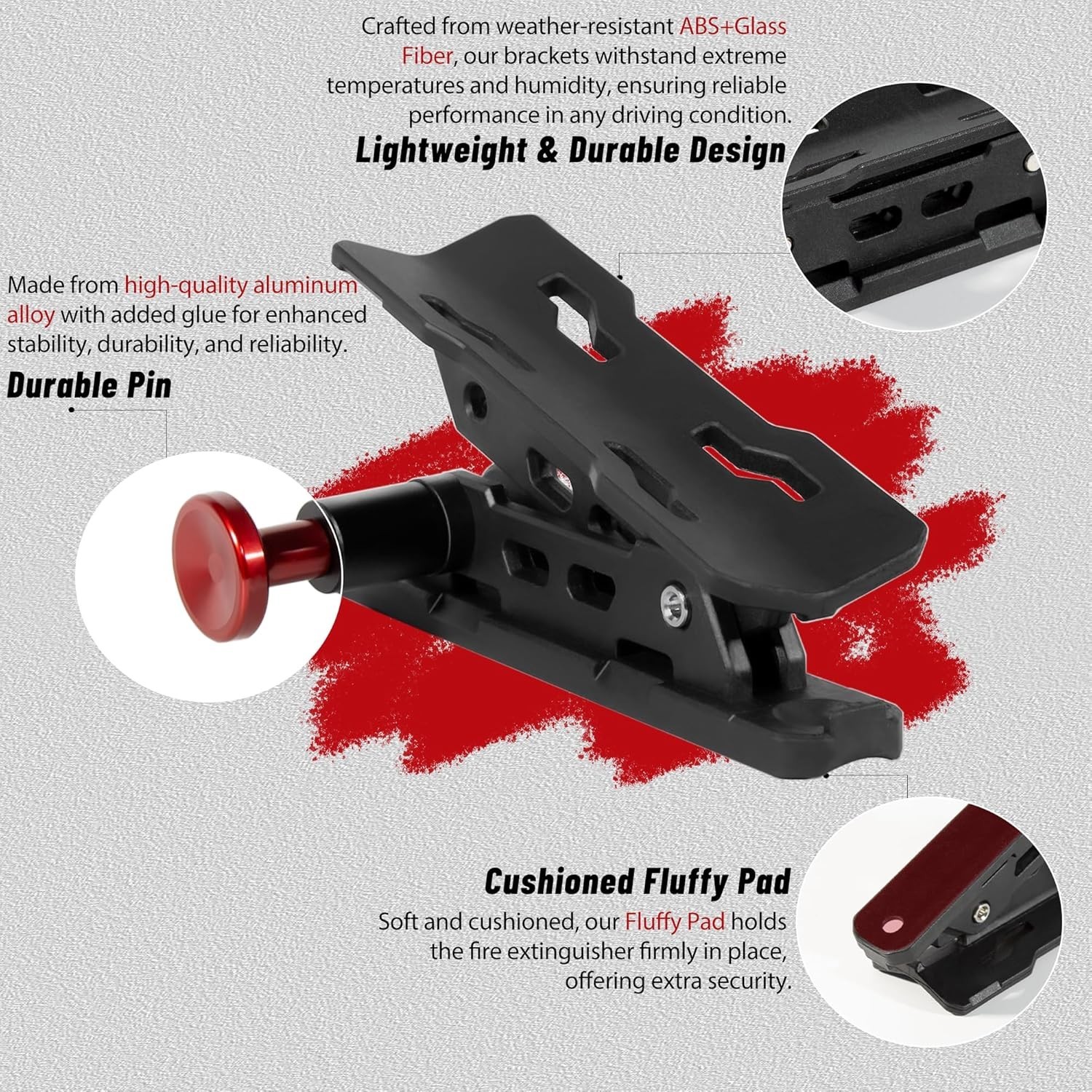 Premium UTV Fire Extinguisher Kit – Quick Release Roll Bar Mount for Off-Road Sa