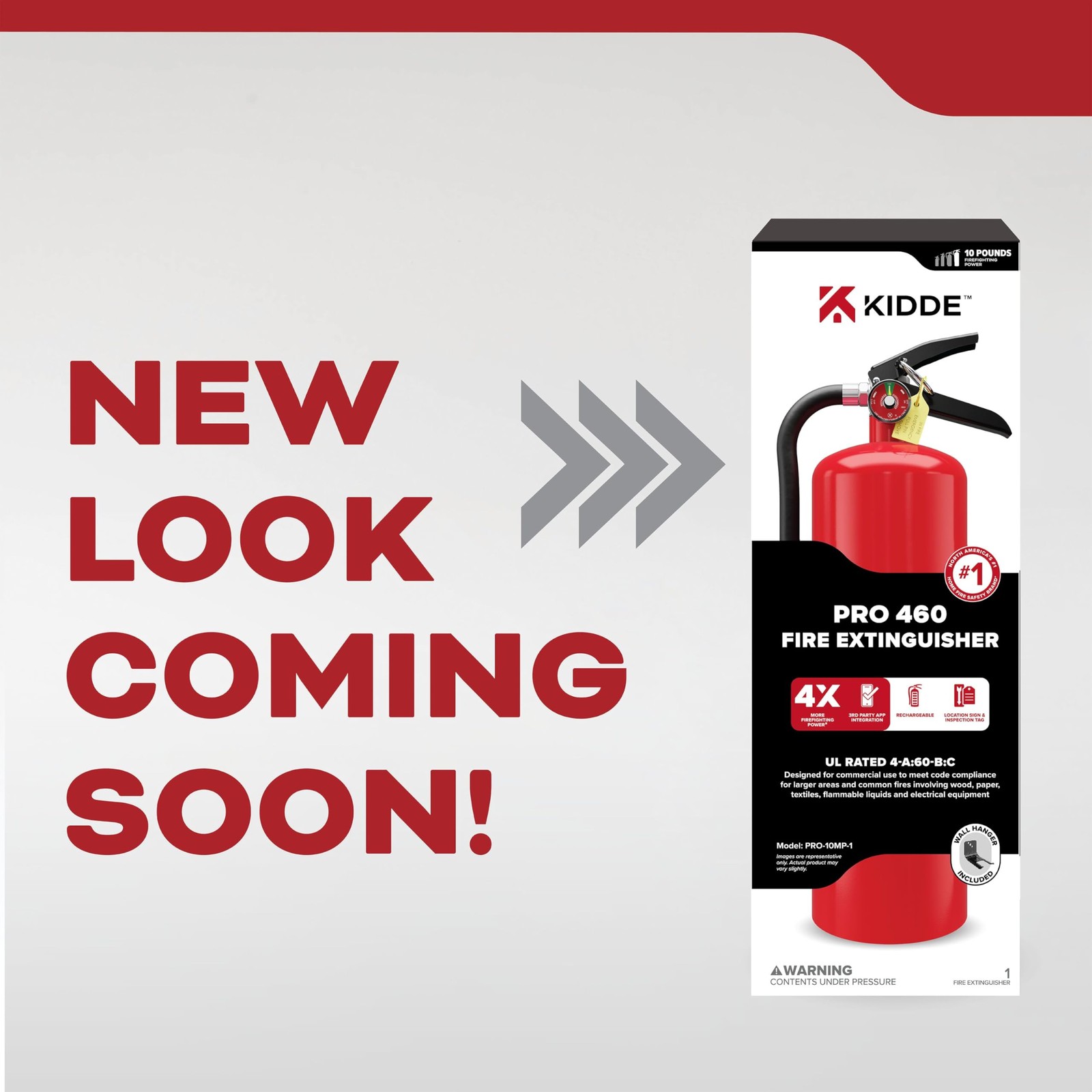 Kidde Commercial-Grade Fire Extinguisher for Office, Schools, Rechargeable