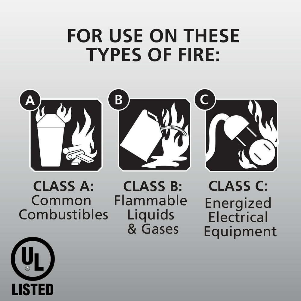 “stay protected with pro 210 fire extinguisher – compact 4lb size