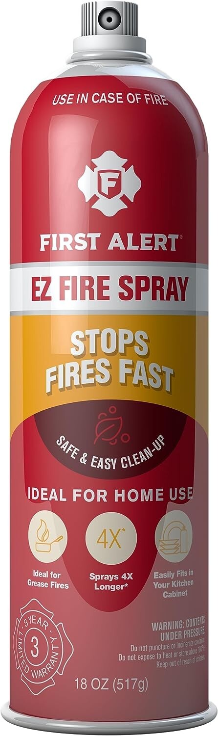 First Alert Fire Extinguisher | EZ Fire Spray Fire Extinguishing Aerosol Spra…
