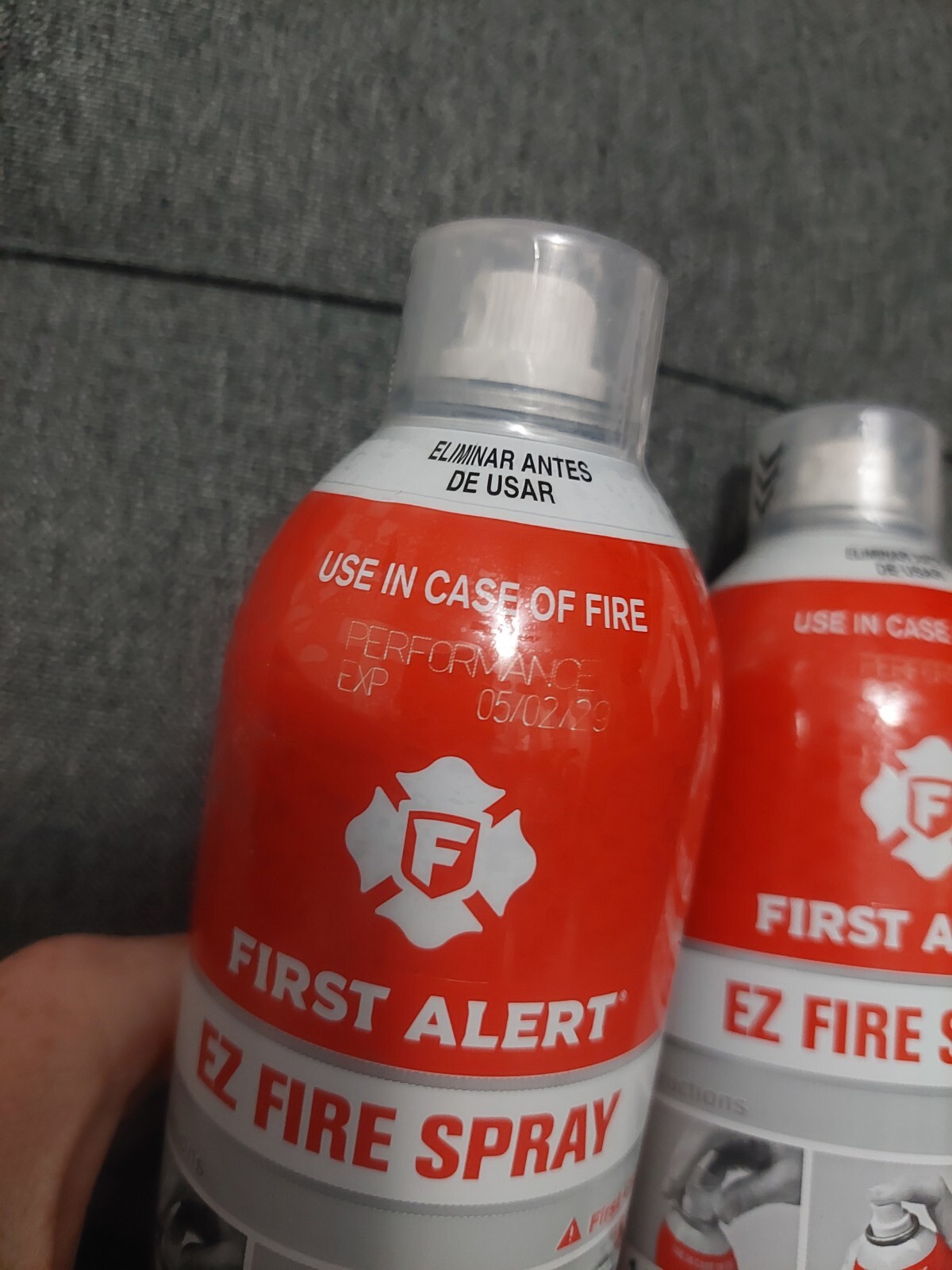First Alert EZ Fire Spray, Extinguishing Aerosol Spray 18oz, Pack of 2 Sealed