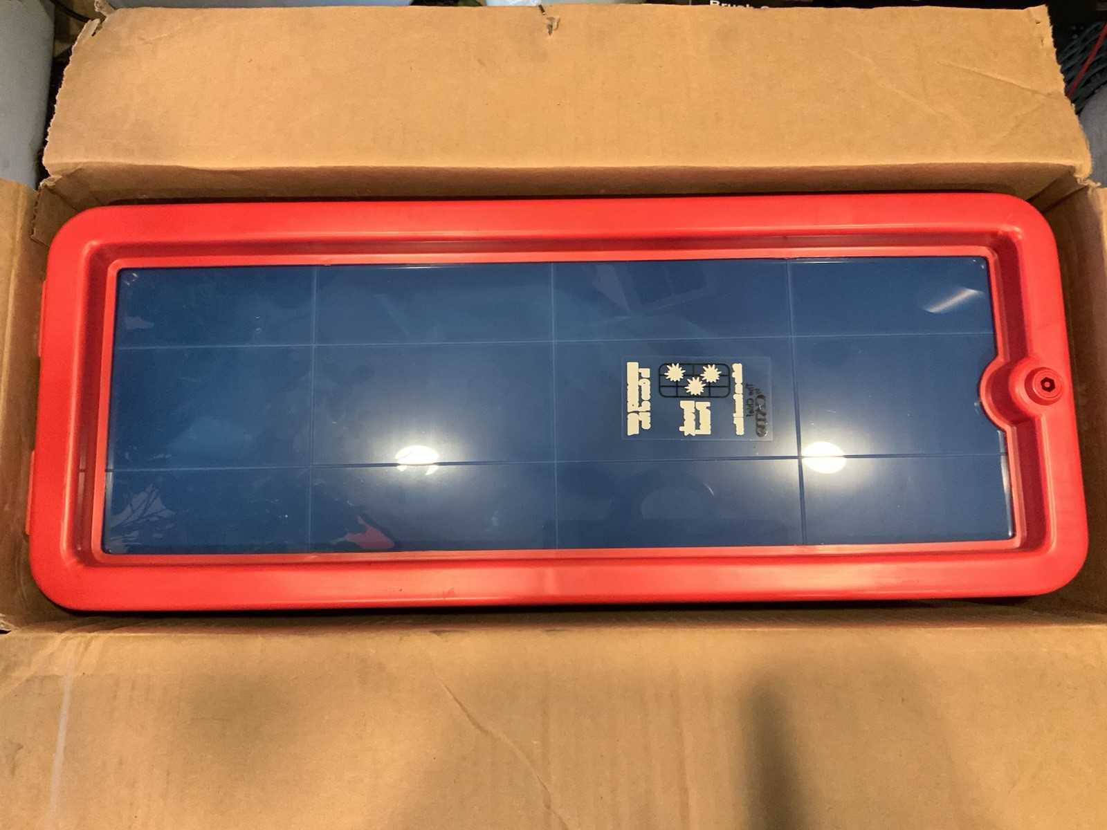 Global Industrial Plastic Fire Extinguisher Cabinet with Window Fits 10 lbs. Red