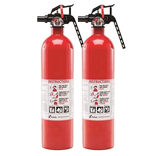 Multipurpose Fire Extinguishers 2 Pack – Home & Auto Safety, Red, Easy Use