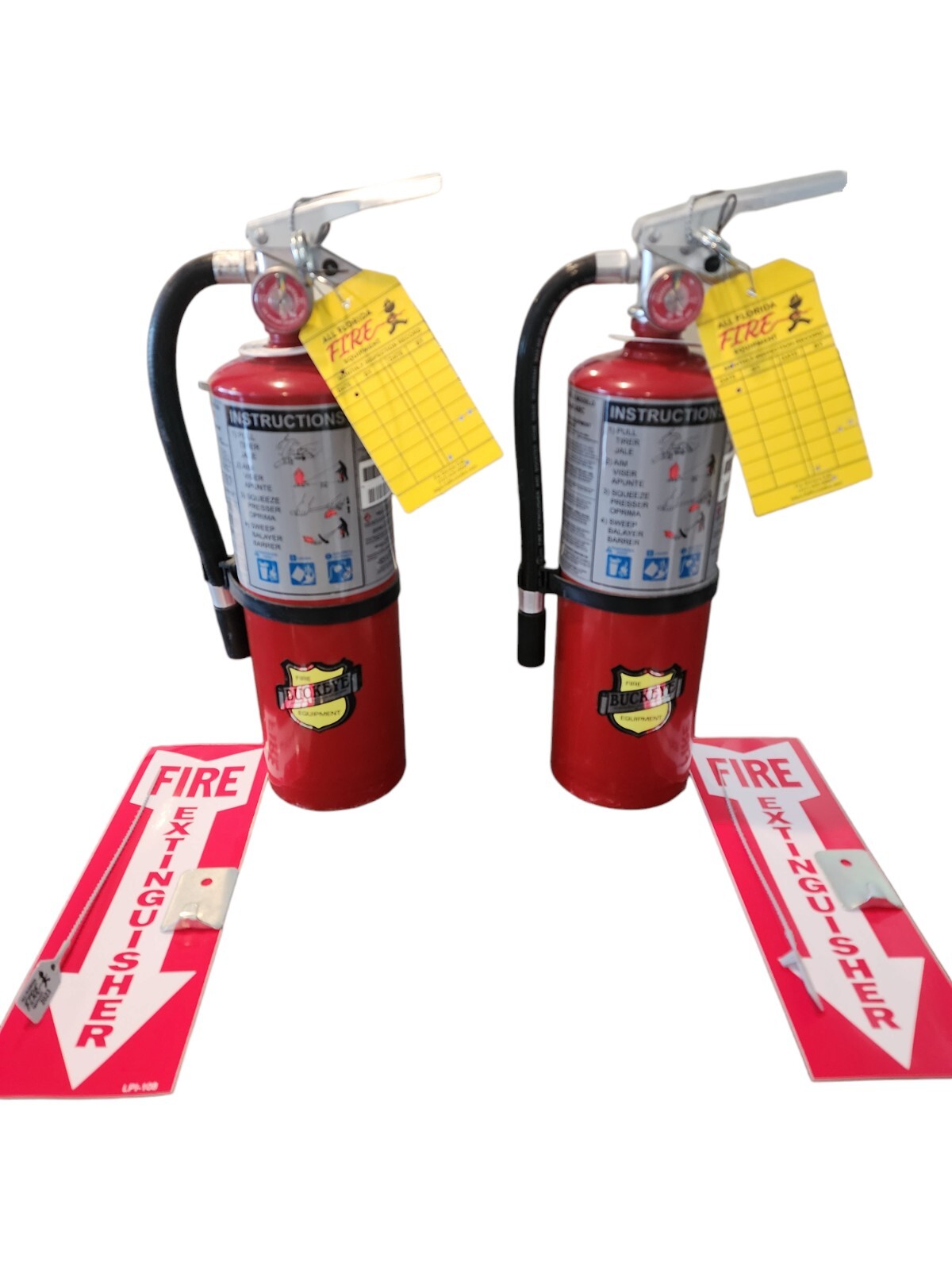 Fire Extinguisher – 5 Pound ABC Dry Chemical – Lot of 2 (Refurbished)
