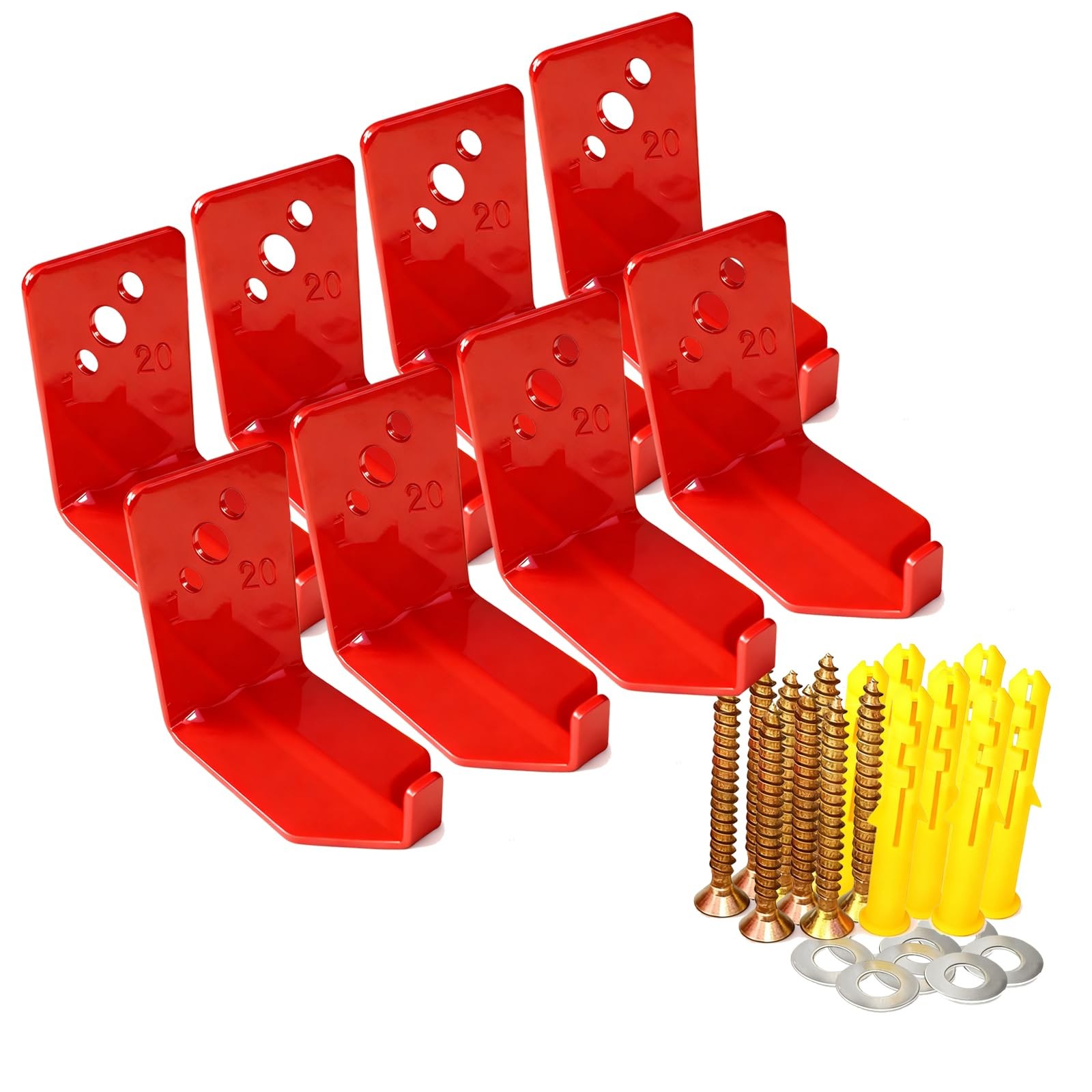 Fire Extinguisher Mount Brackets Set of 8, Heavy Duty Wall Mount Hook 2.36 x …