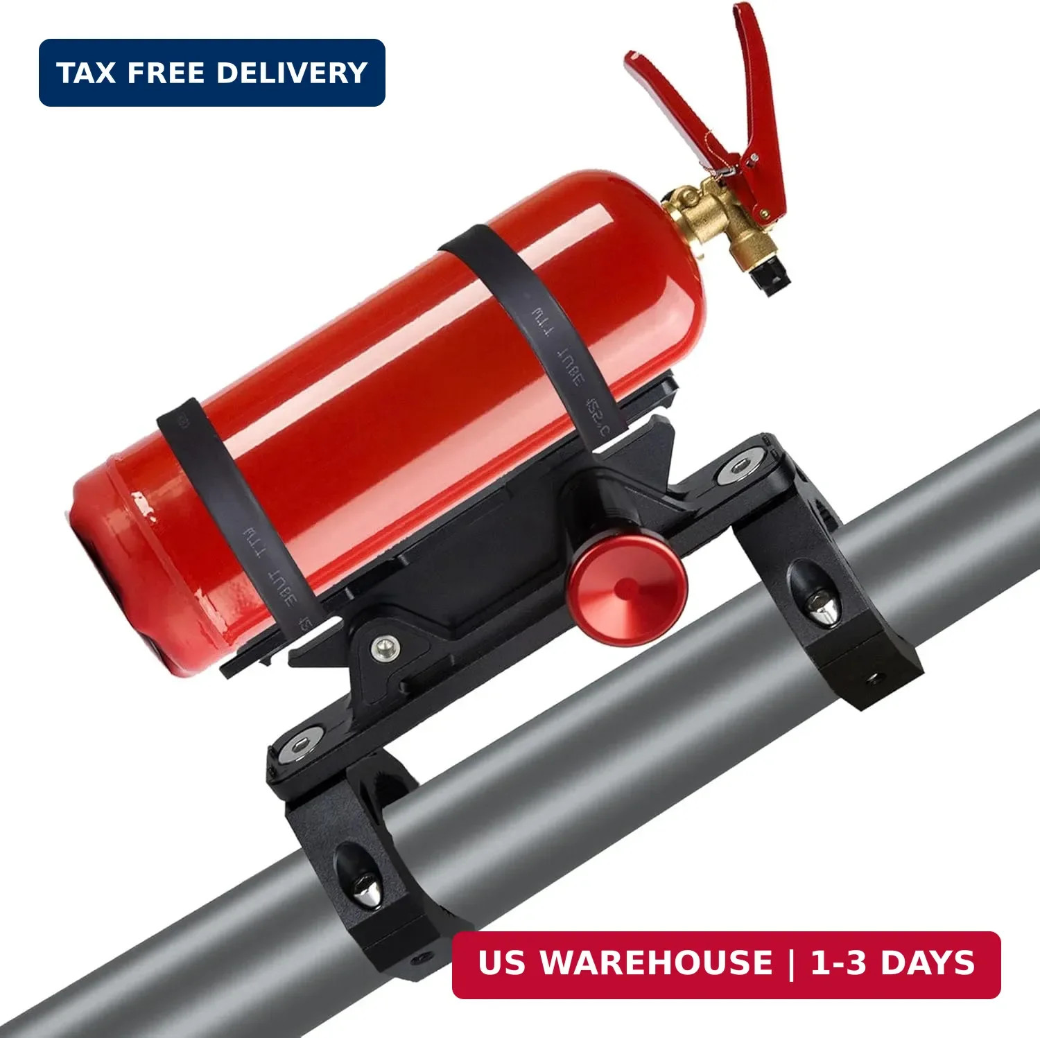 Fire Extinguisher Mount Bracket, Aluminum UTV Quick Release Fire Extinguisher Mo