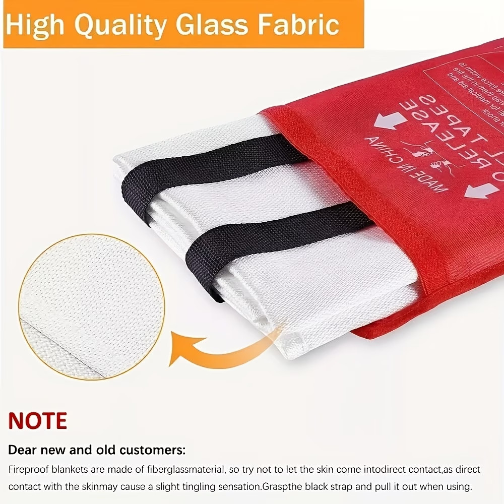 2 PSC-LARGE FIRE BLANKET Fiberglass Emergency Home Retardant Prepared 40″x40″