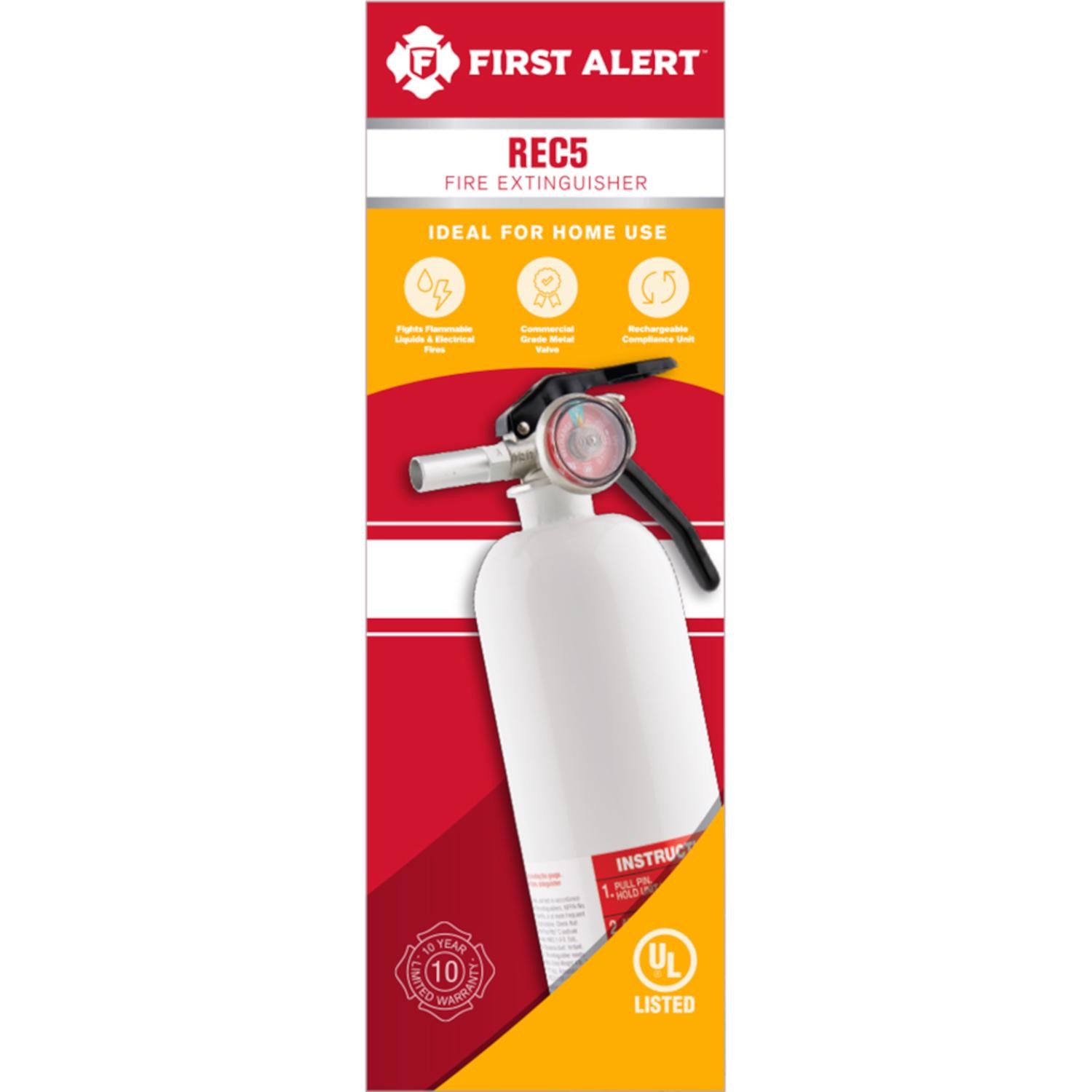 First Alert 2lb Fire Extinguisher OSHA/US Coast Guard Agency Approval 4PK