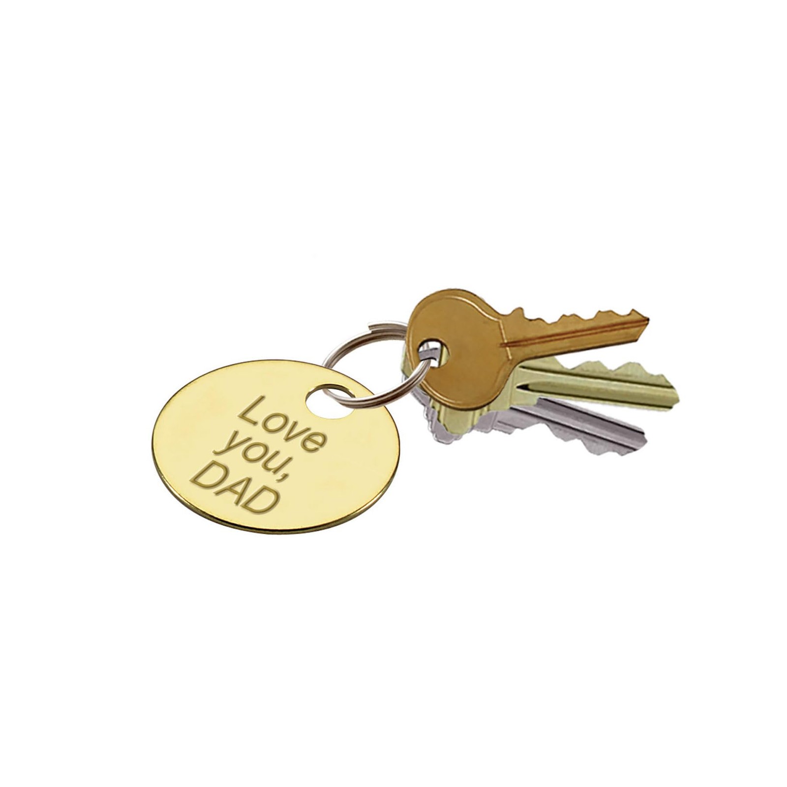 Solid Brass Round Tag – One Hole and 1-1/4 Inch Diameter, 100 Per Box (26012)