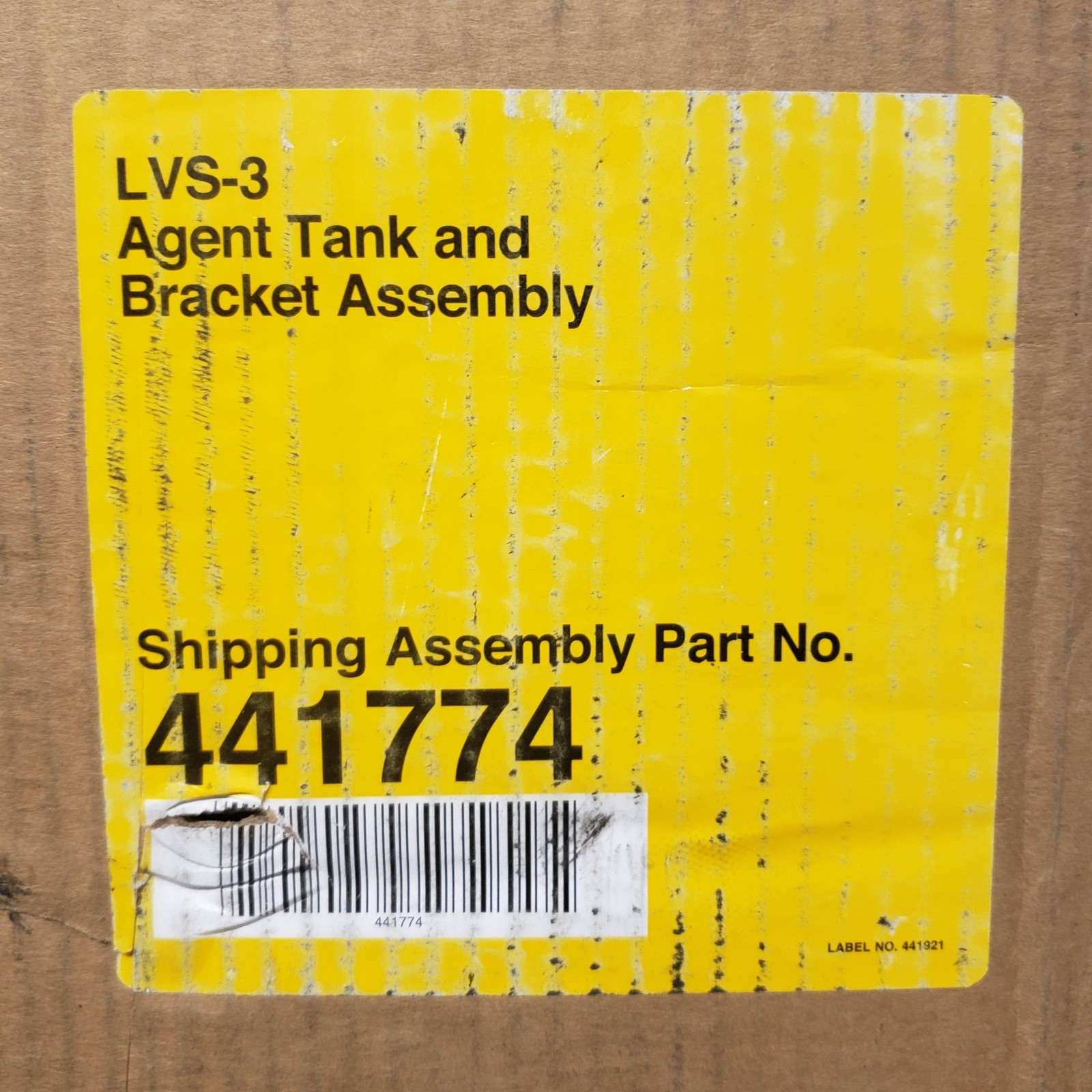ANSUL LVS-3 Wet Chemical Agent Tank 3 Gal Bracket 441774 Vehicle Fire Protection