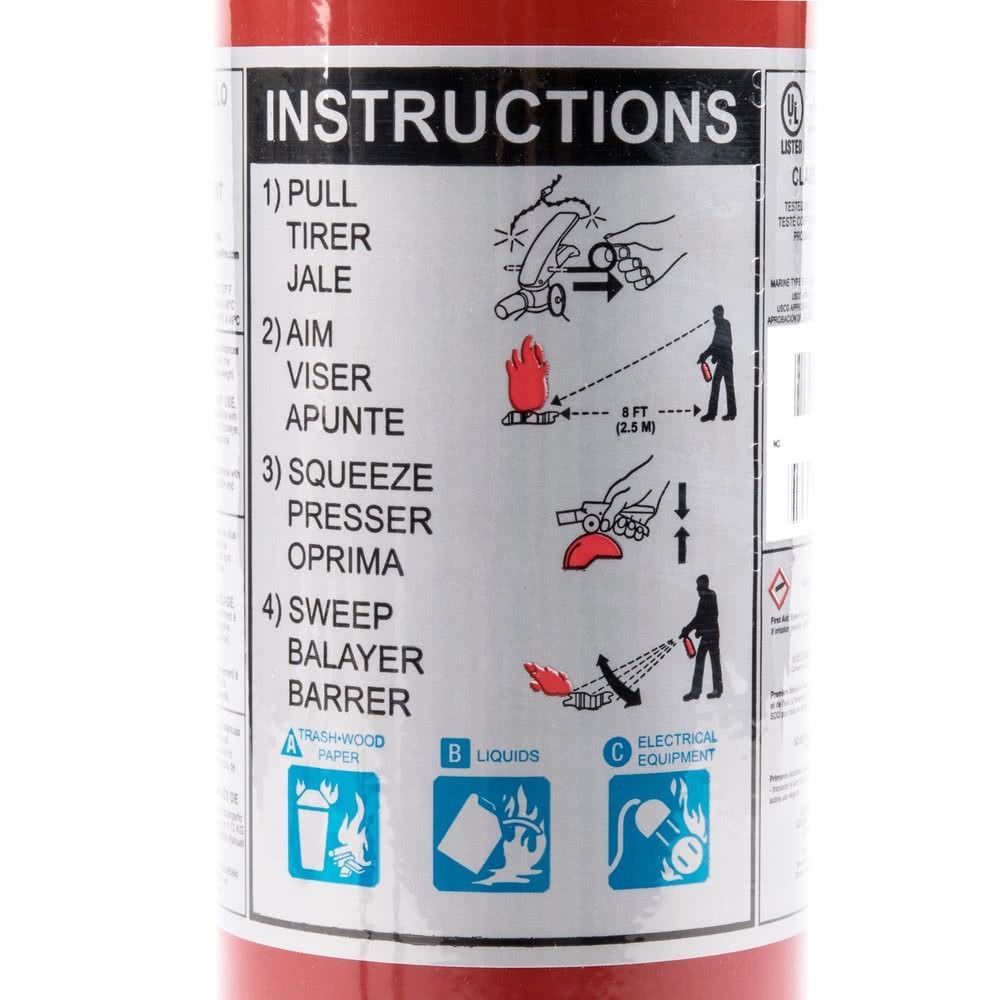 4X 2.5 Lb Fire Extinguisher ABC Dry Chemical Rechargeable DOT Vehicle Bracket UL