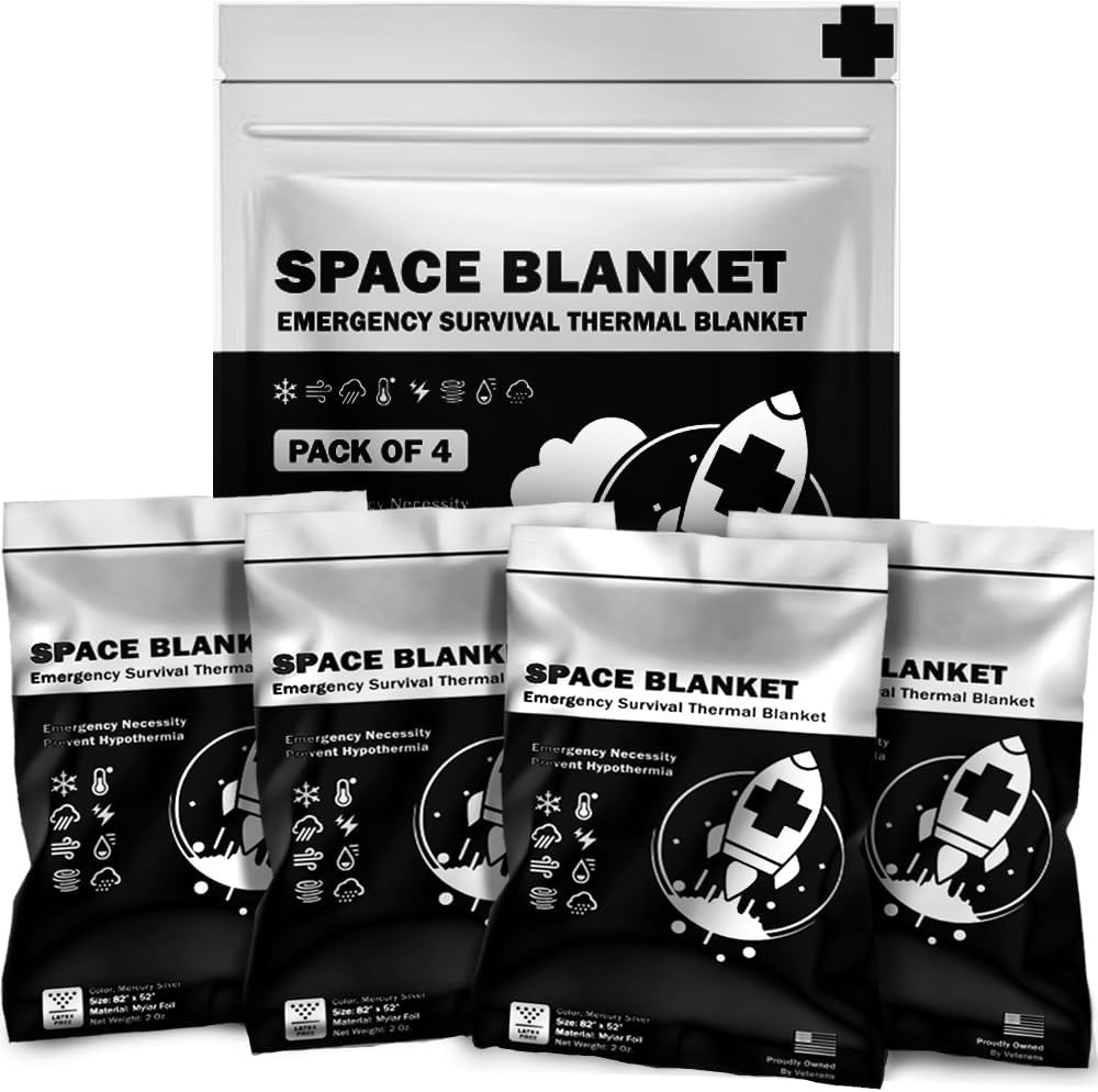 Survival Emergency Mylar Thermal Blankets -Space Blanket Survival kit Camping