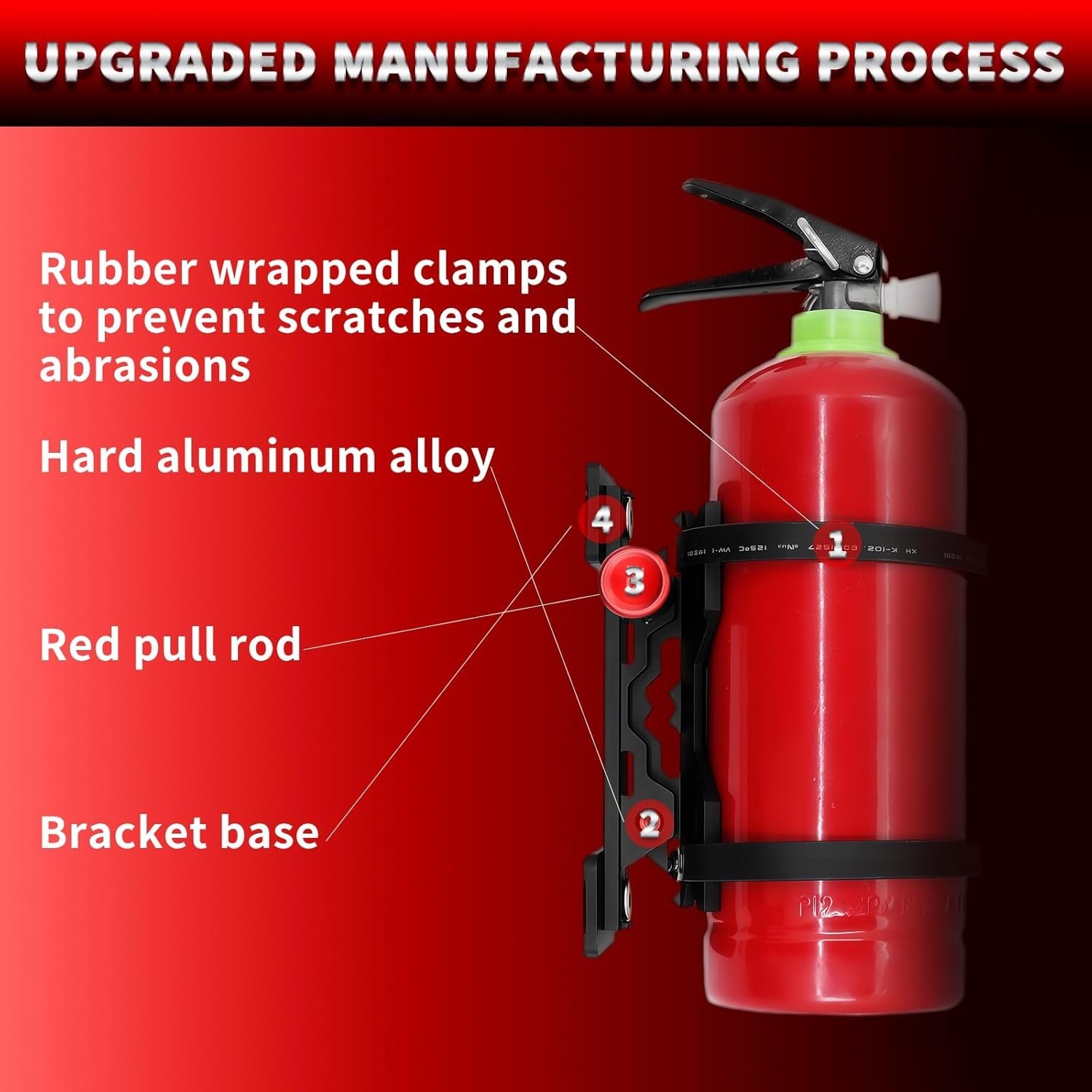 CNC Aluminum Quick Release Fire Extinguisher Mount Molle Panel, Fire Extinguishe