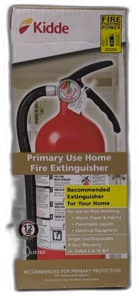 Kidde Fire Extinguisher For Home, For Residential And Living Area Use, 2a10bc