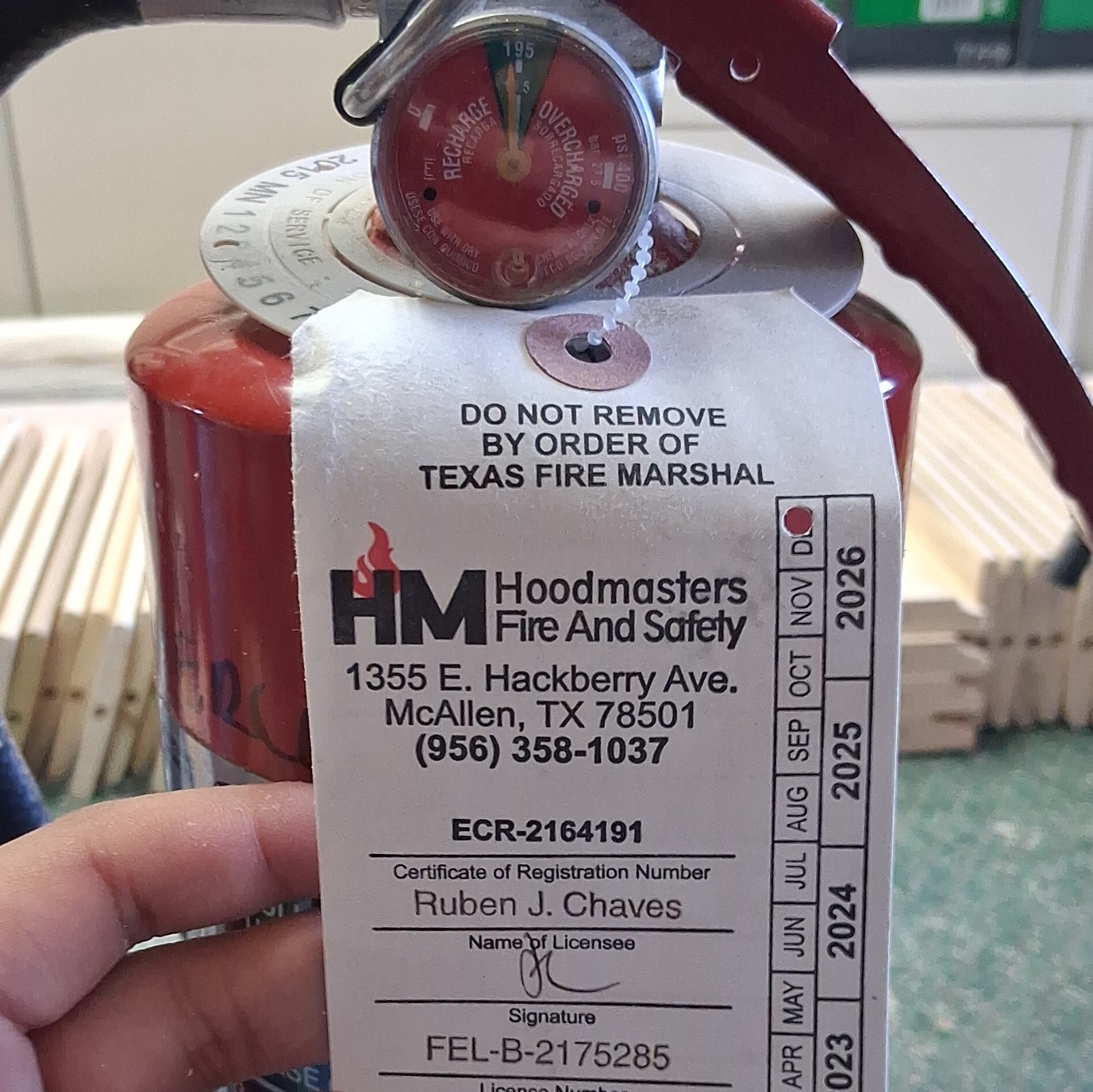 ANSUL Sentry AA05 Dry Chemical Fire Extinguisher MPN SP-020173 Exp Nov 2026