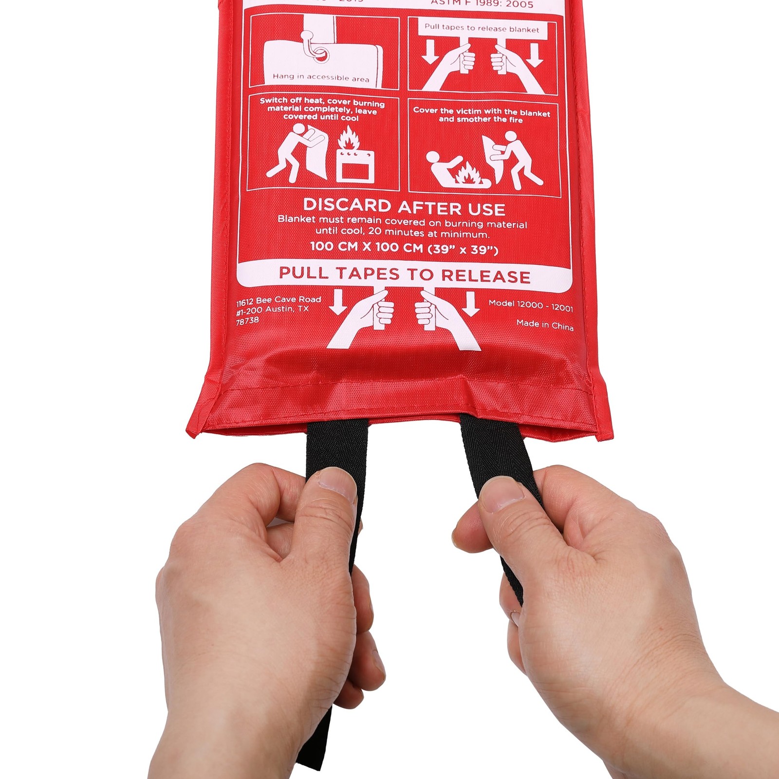 Fire Blanket for Home and Kitchen | Emergency Supplies for Small Fires | CE S…