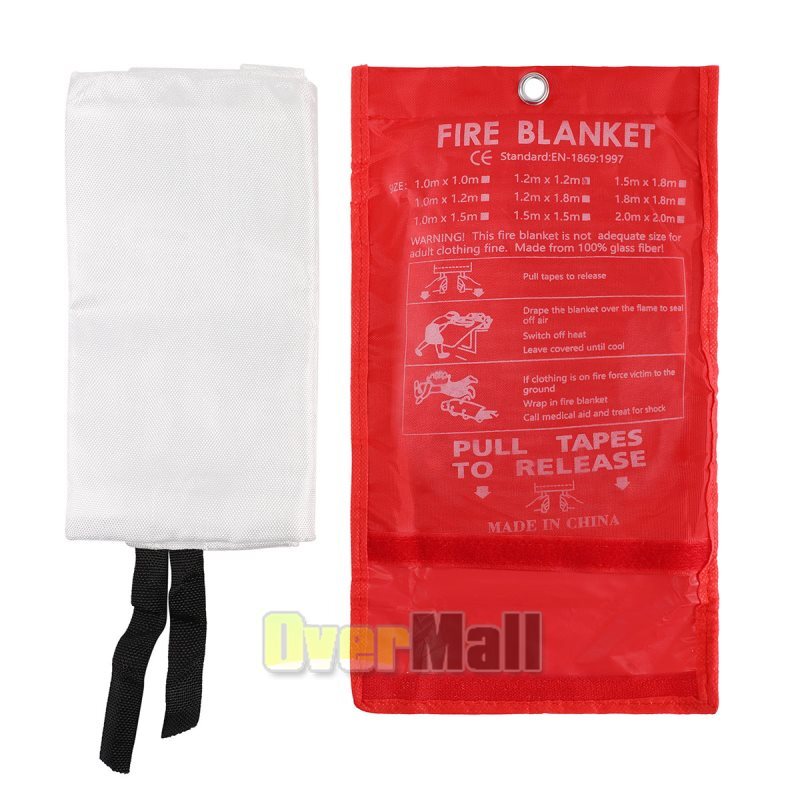 47″X47″ Fire Blanket Emergency for Home Car Fiberglass Fire Suppression Blanket
