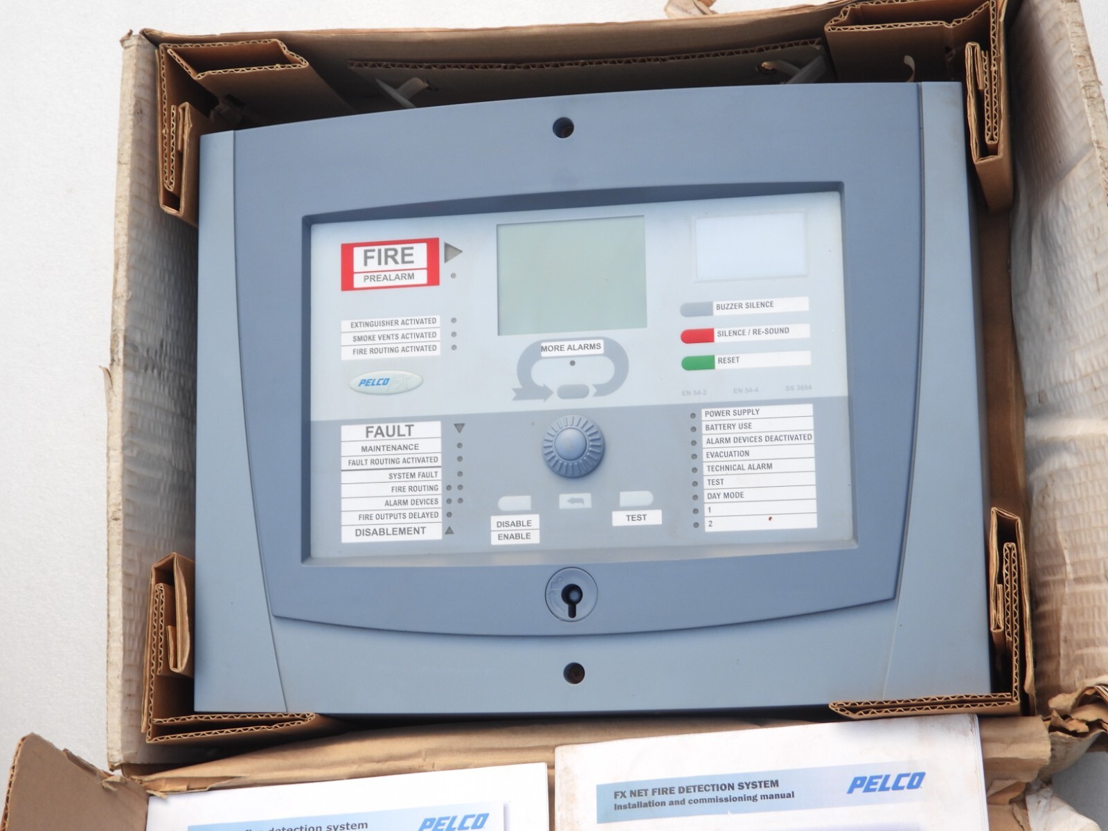 NOS NEW PELCO FX FIRE PREALARM DETECTION EXTINGUISHER SS3654 SYSTEM PANEL