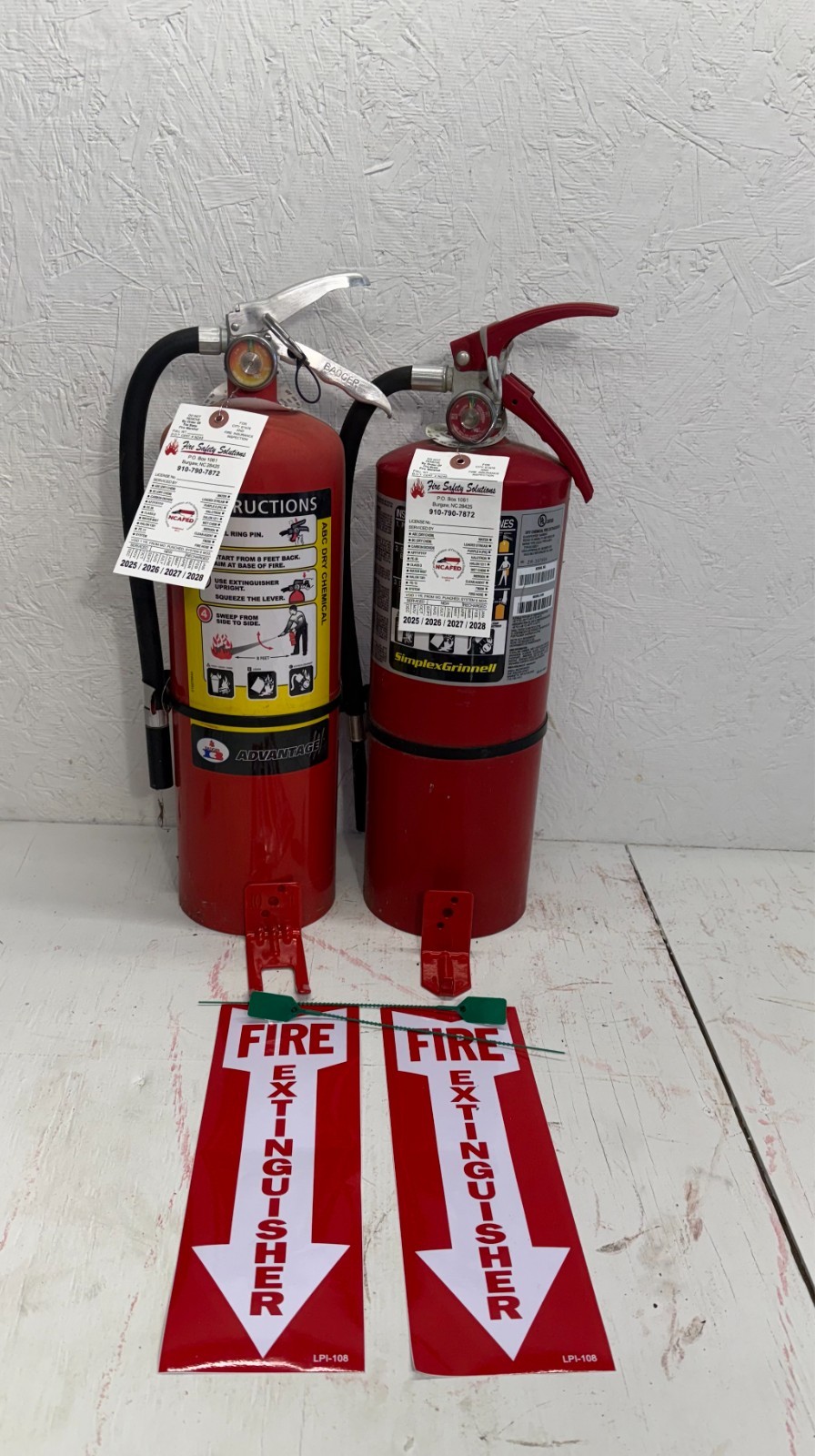 Fire Extinguisher – 10Lb ABC Fire Extinguisher – Lot of 2