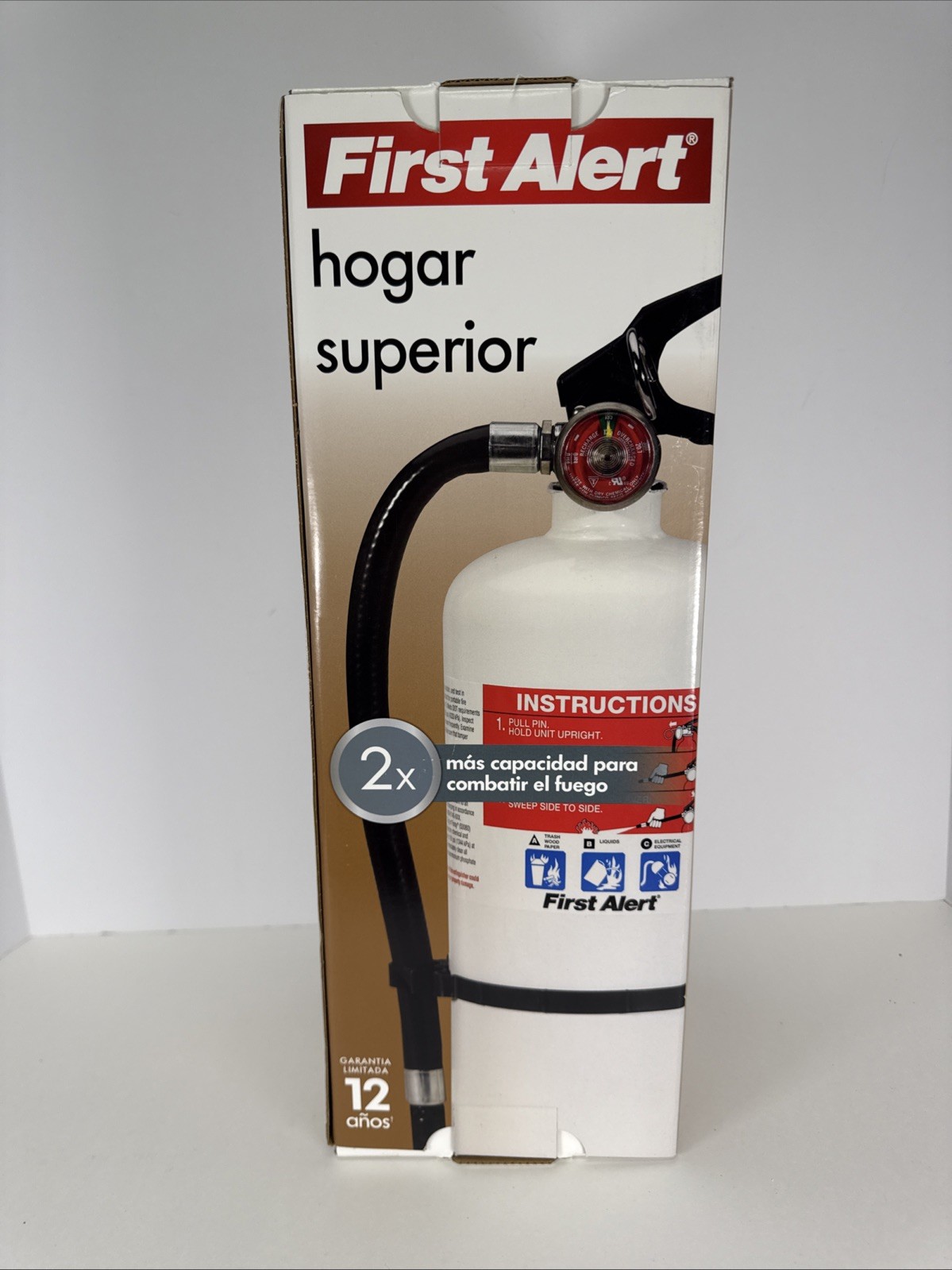 First Alert Premium Home Extinguisher, UL Rating 2A:10B:C