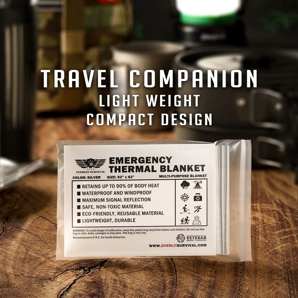 Survival Emergency Mylar Thermal Blankets -Space Blanket Survival kit Camping