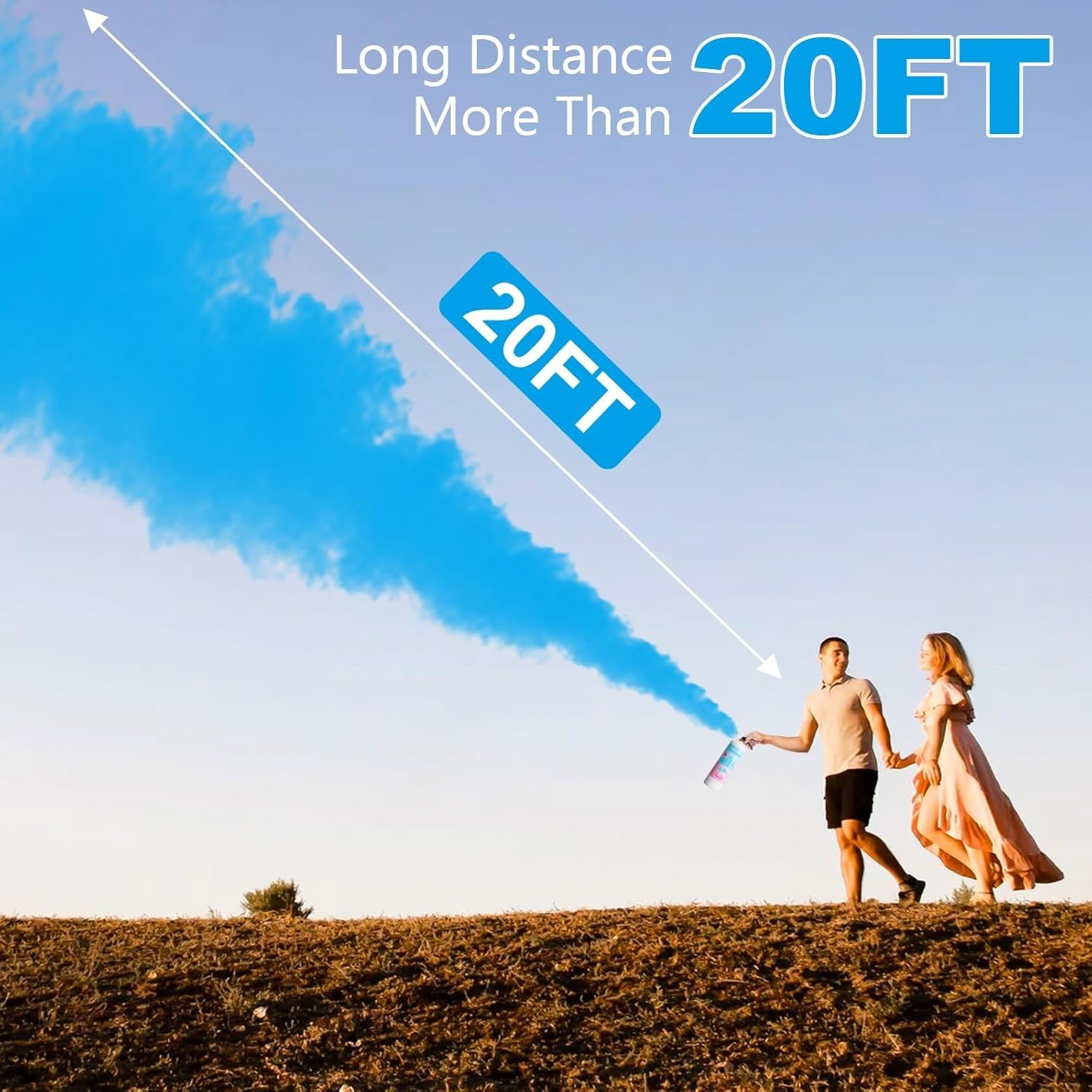 Eco-Friendly Giant Gender Reveal Fire Extinguisher Set – 20 Feet Blue Burst
