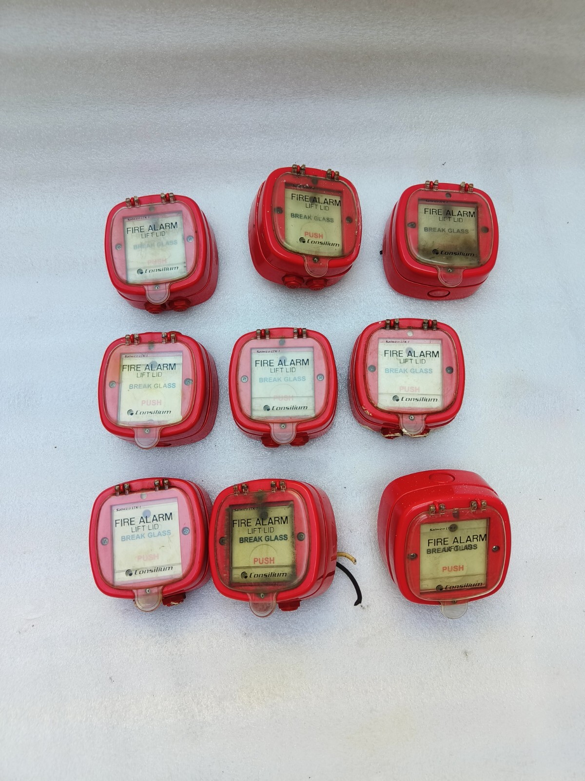 Consilium Salwico LTK-1 FIRE ALARAM LIFT LID (LOT OF 9PC)